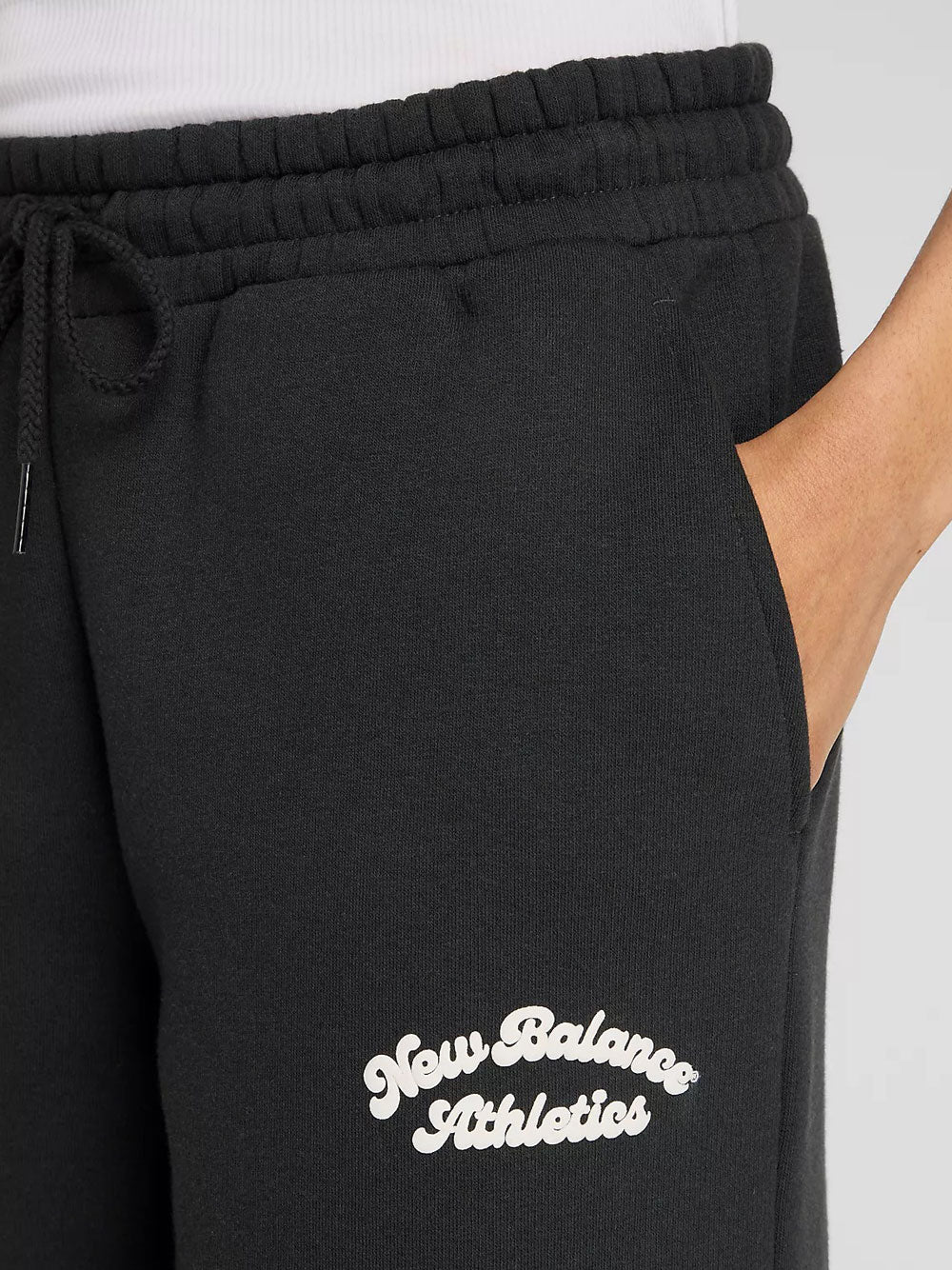 Pantalone Tuta New Balance Linear Heritage da Donna - Nero