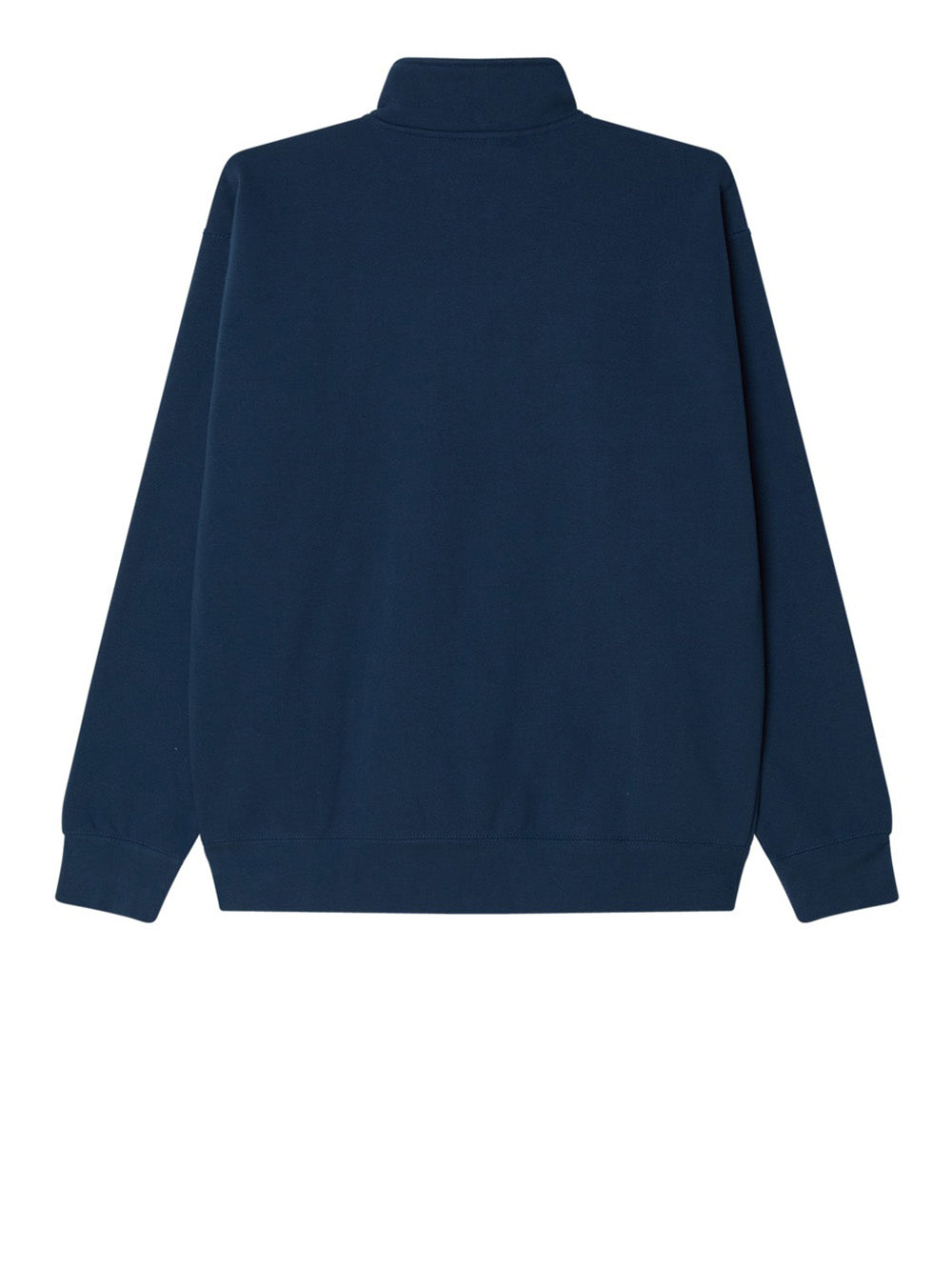 Felpa Zip Obey Established Works Bold Mockneck da Uomo - Blu