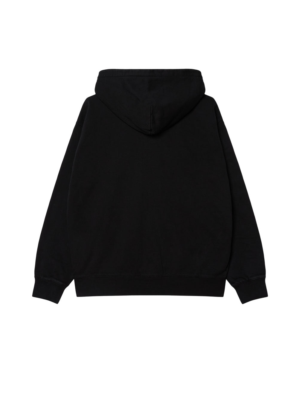 Felpa Zip Obey Margin Faded da Uomo - Nero