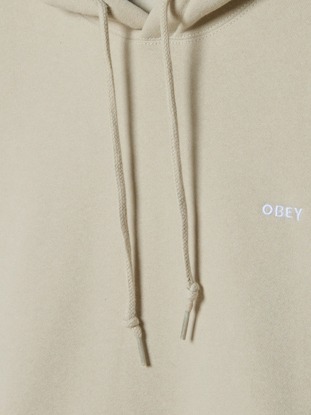 Felpa Cappuccio Obey Established Works Bold Hood Ii da Uomo - Avorio