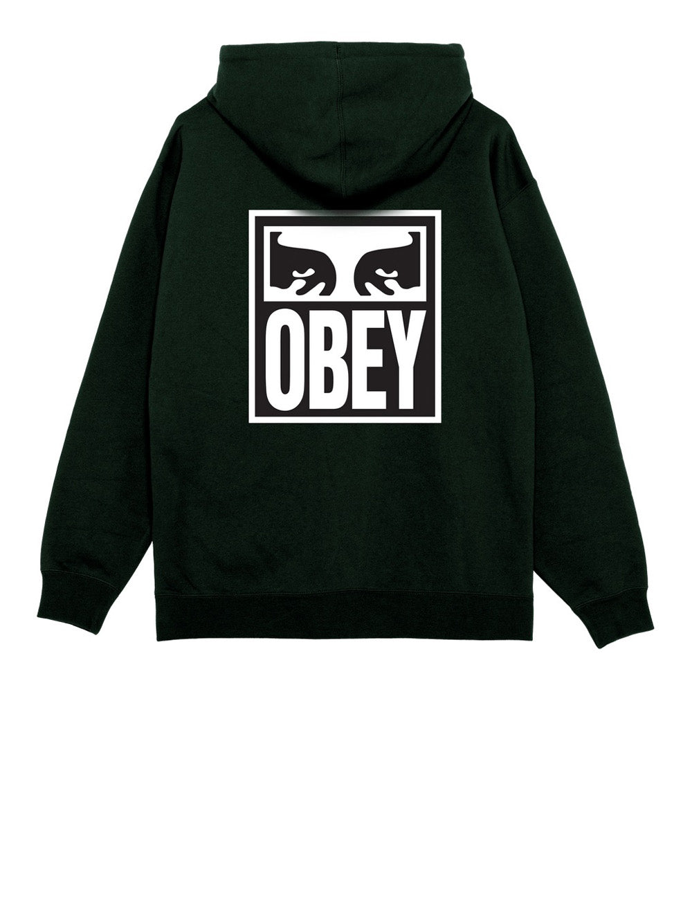 Felpa Cappuccio Obey Eyes Icon Hood da Uomo - Verde