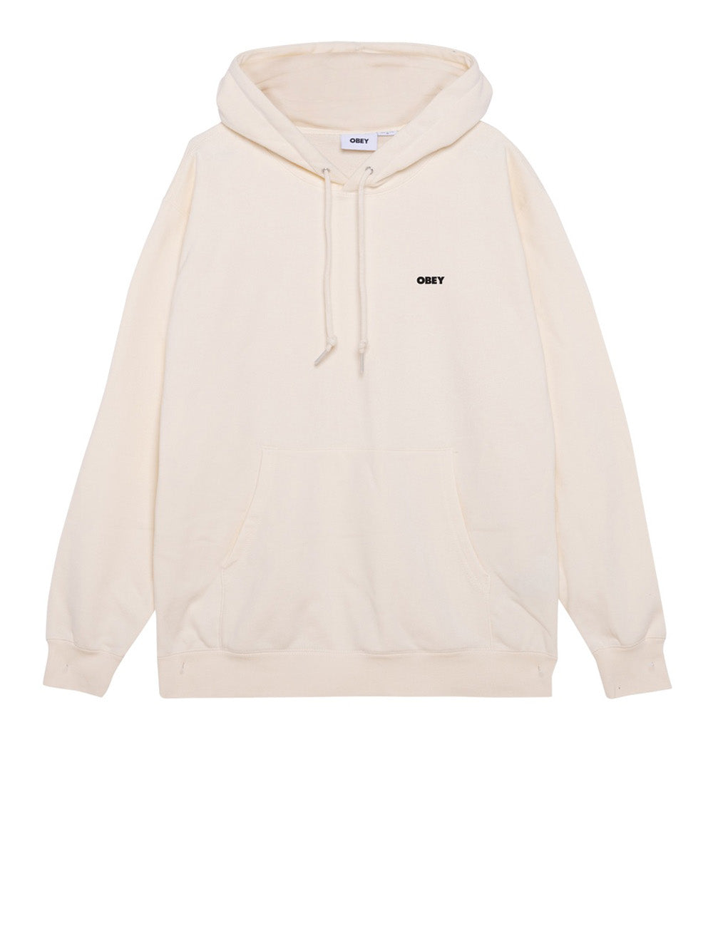 Felpa Cappuccio Obey Lisbon Icon da Uomo - Bianco