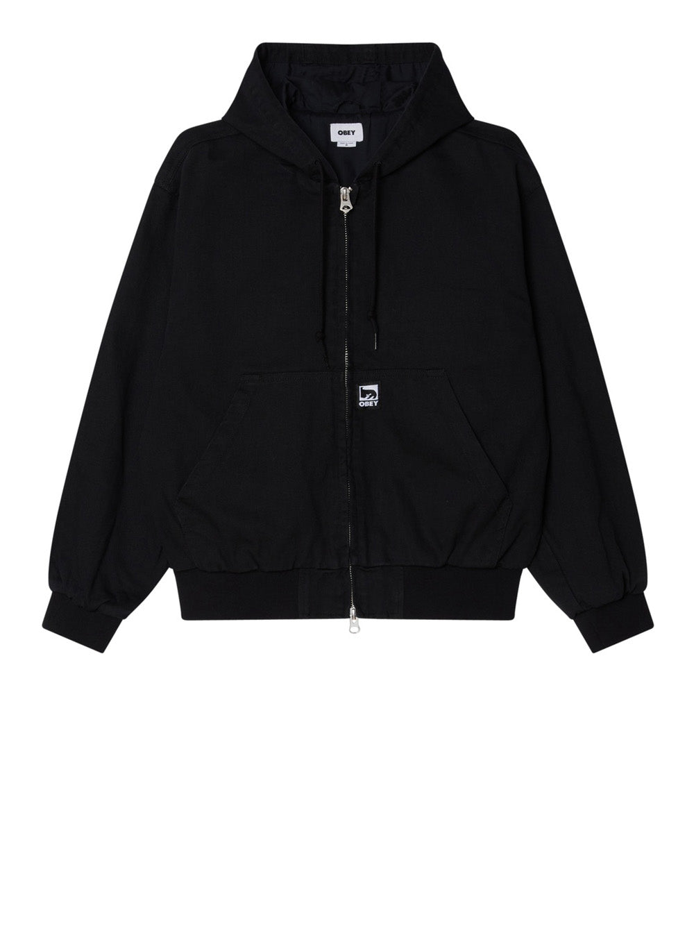 Giubbino Obey Glen Zip Up da Uomo - Nero