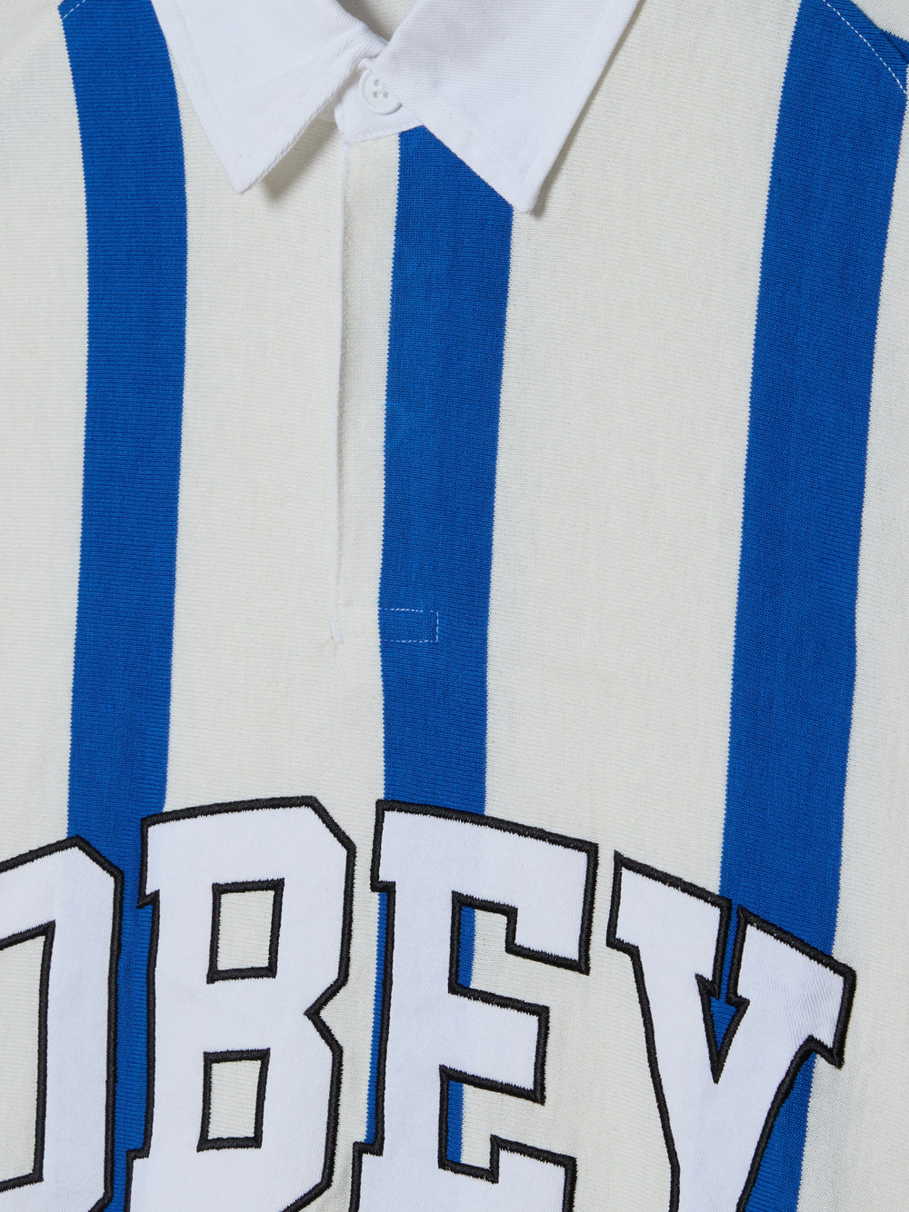 Polo Obey Landon Stripe da Uomo - Bianco