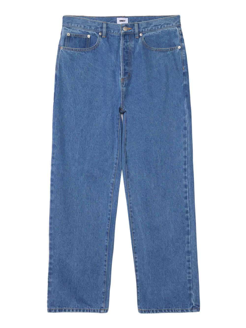 Jeans Wide Obey da Uomo - Denim