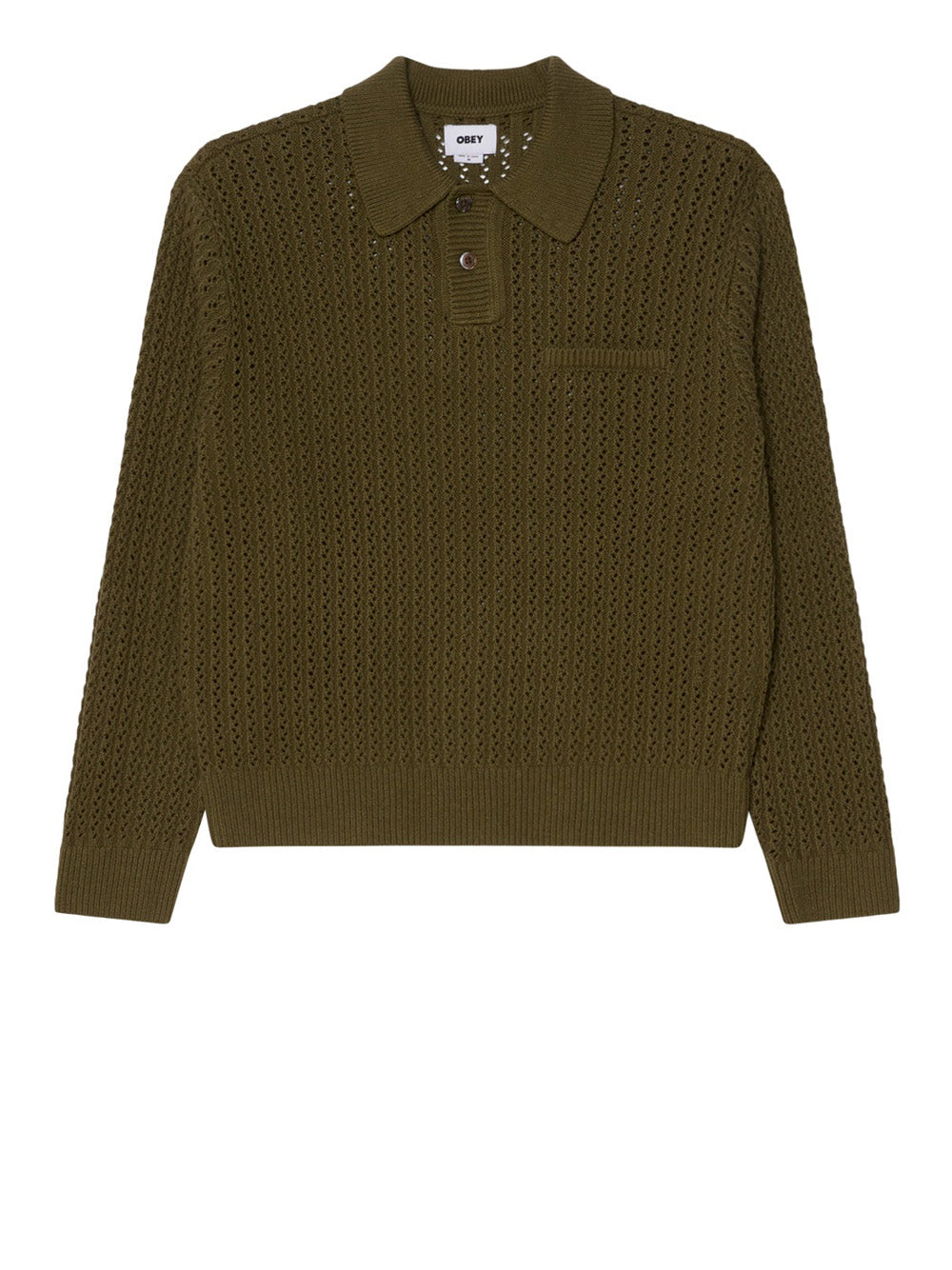 Pullover Obey Duane Polo da Uomo - Verde