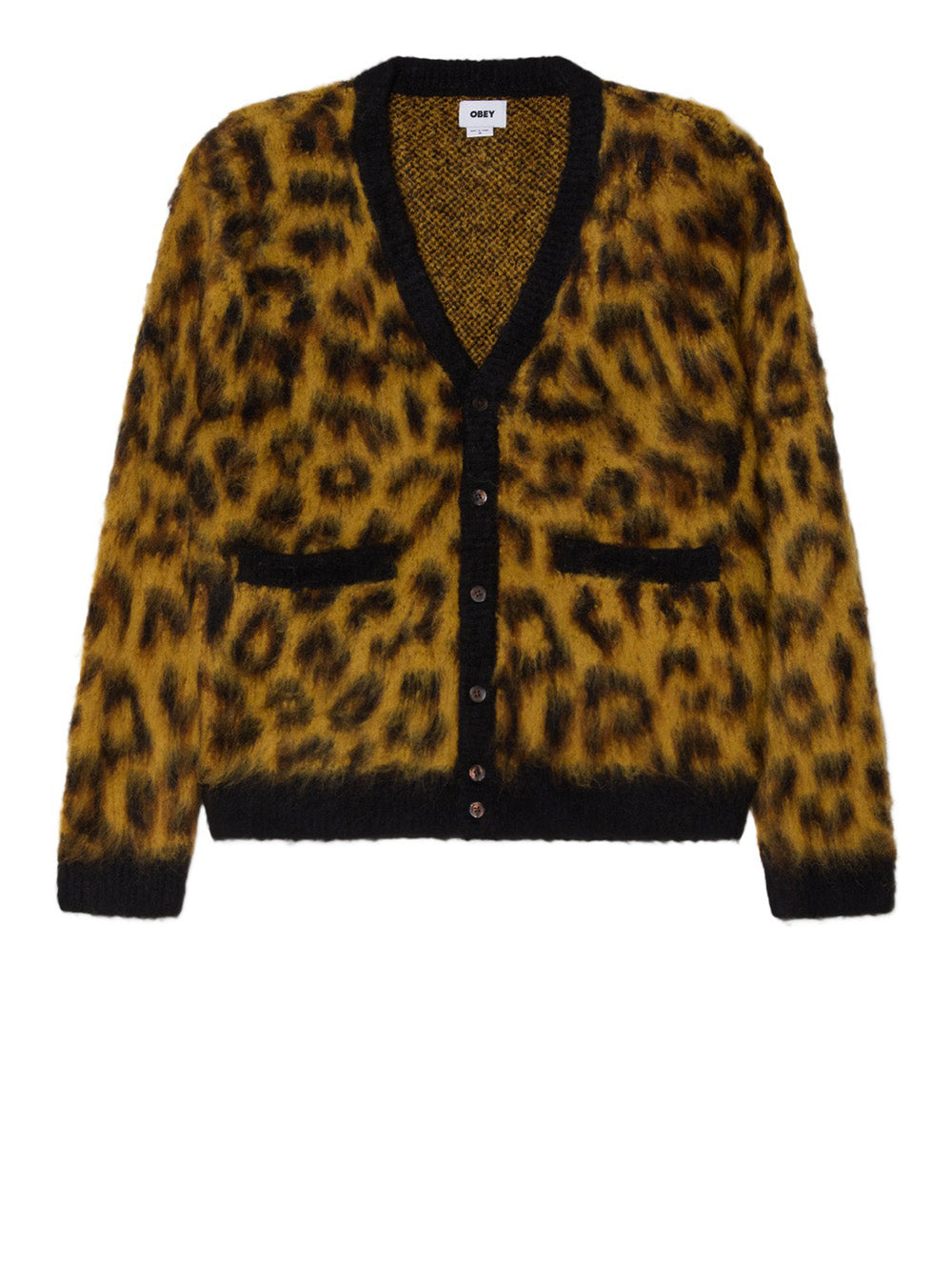 Cardigan Obey Patron da Uomo - Maculato Marrone