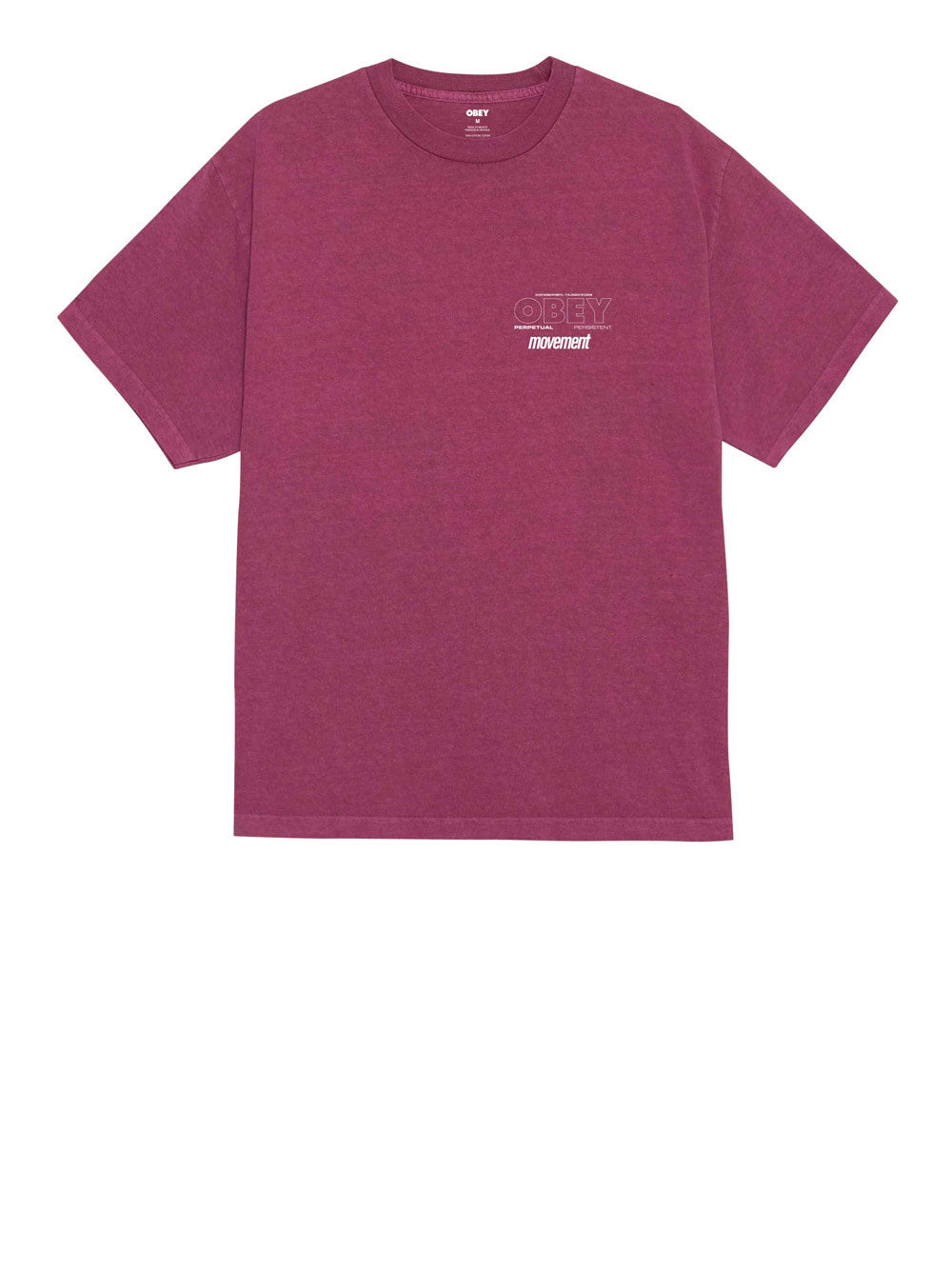 T-shirt Obey Persistent Movement da Uomo - Viola