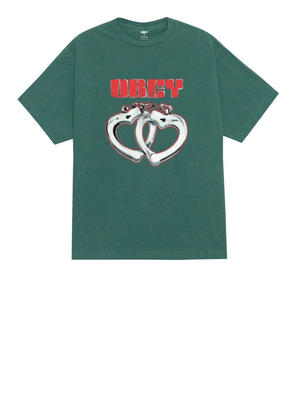 T-shirt Obey Cuffs da Uomo - Verde