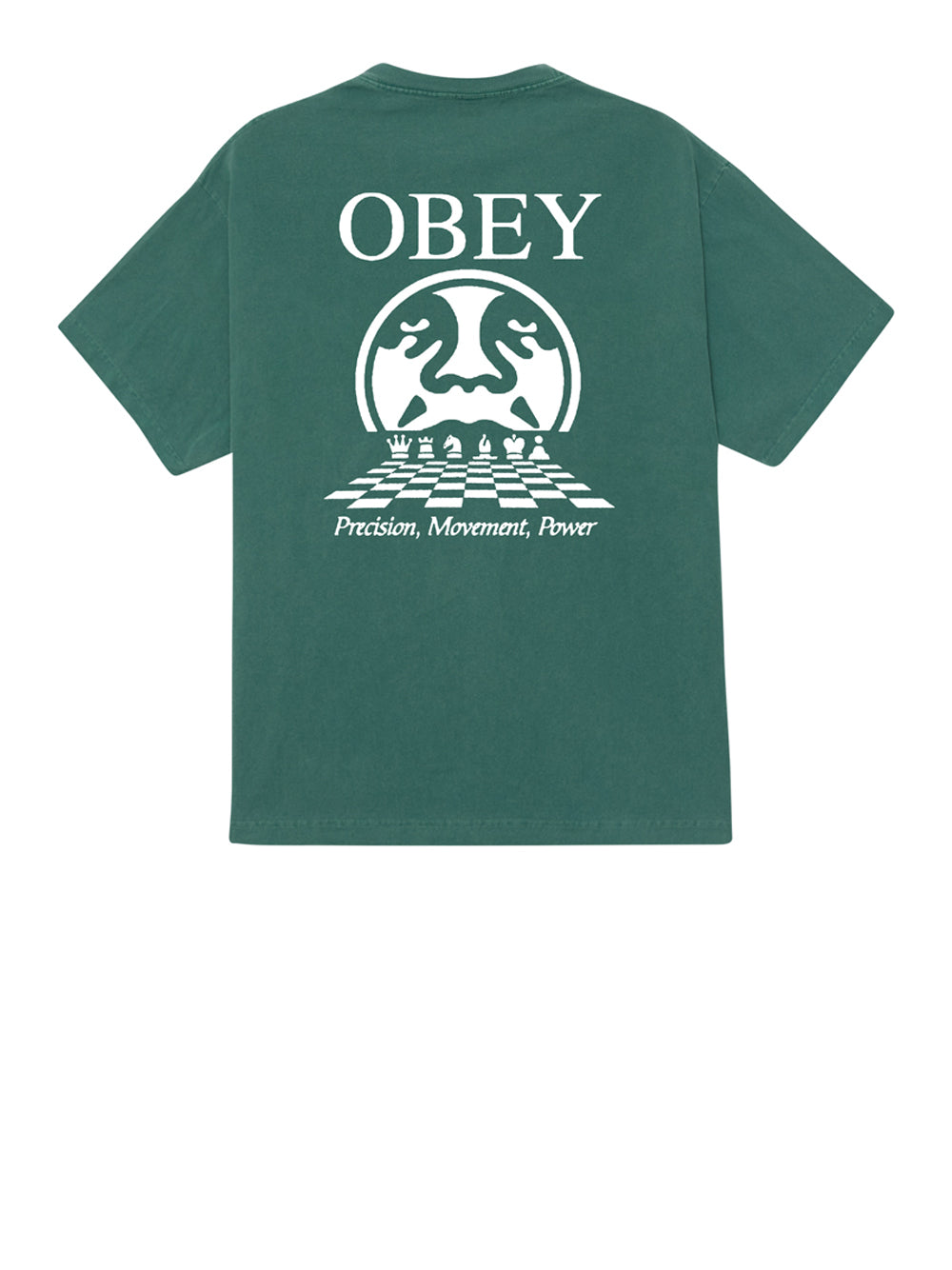 T-shirt Obey Precision da Uomo - Verde