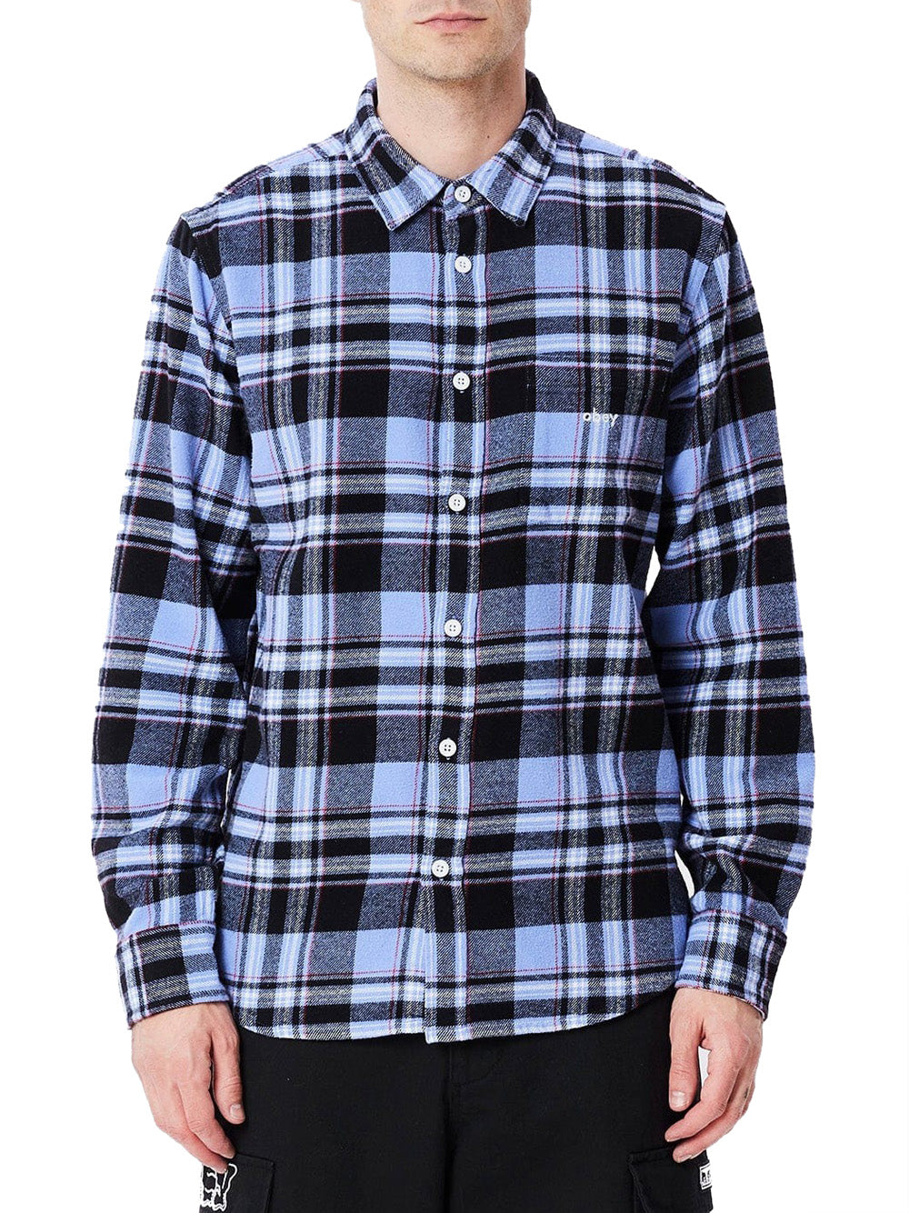 Camicia Casual Obey Arlo da Uomo - Multicolore