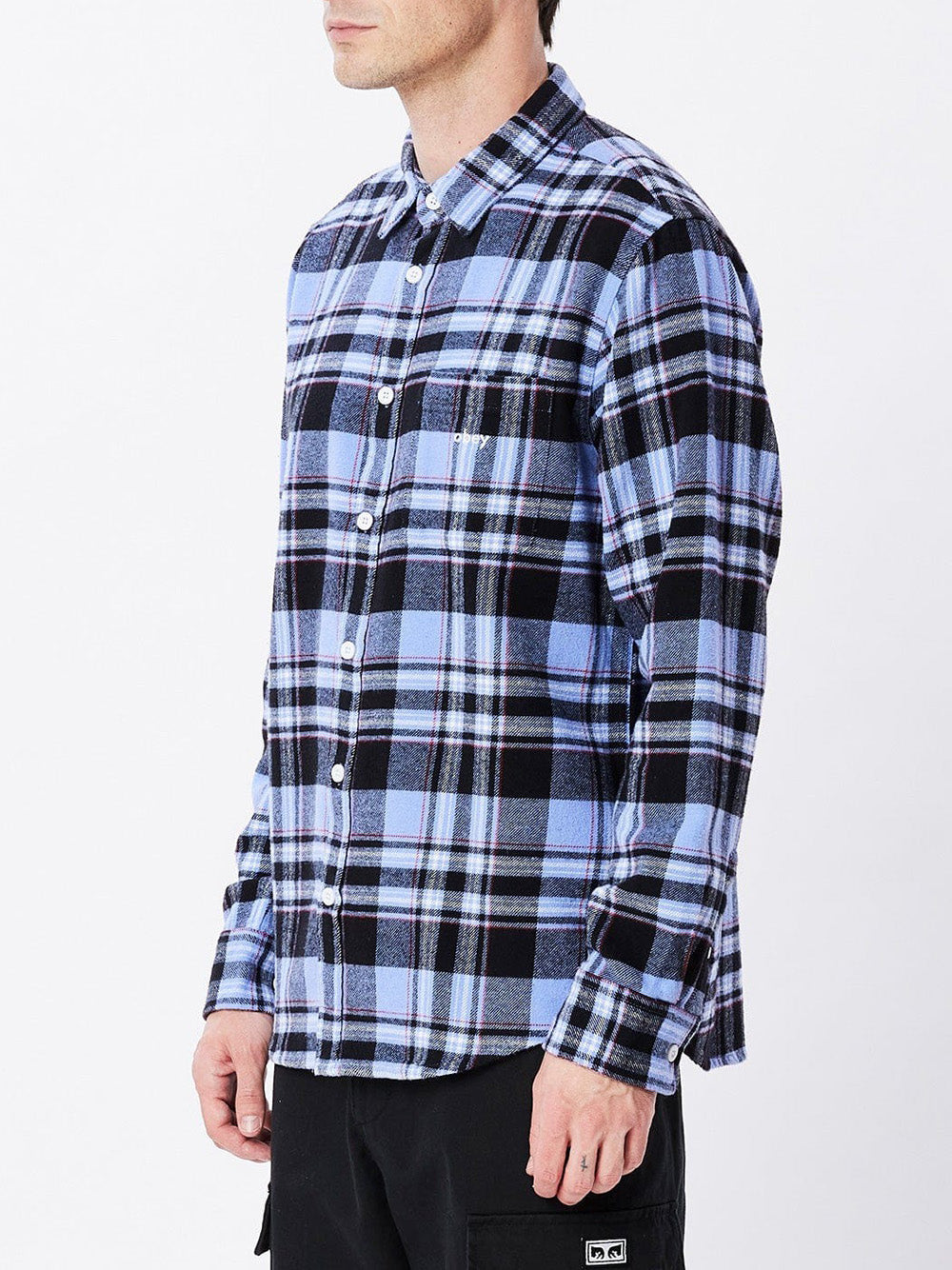 Camicia Casual Obey Arlo da Uomo - Multicolore