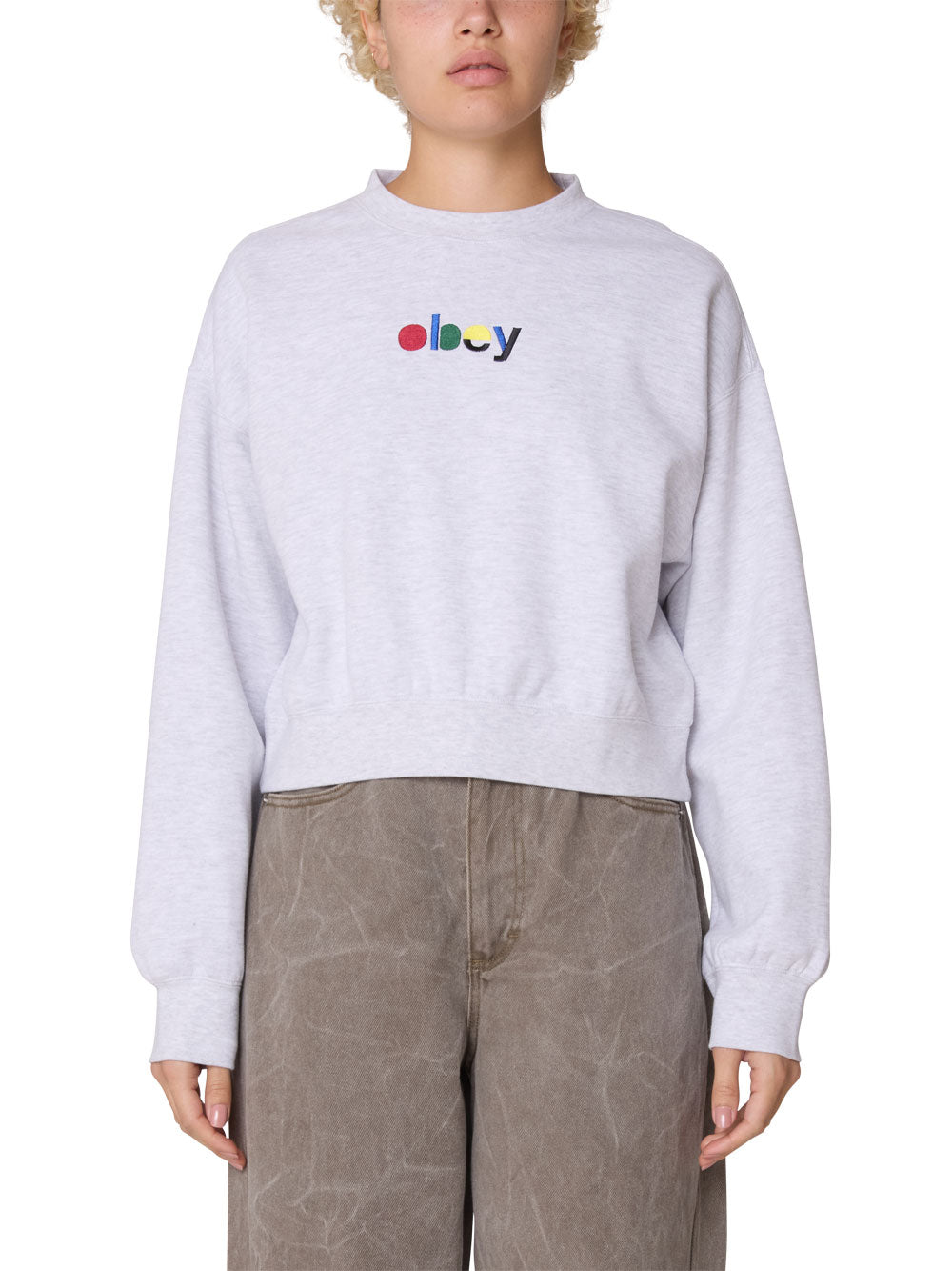 Felpa Obey da Donna - Grigio