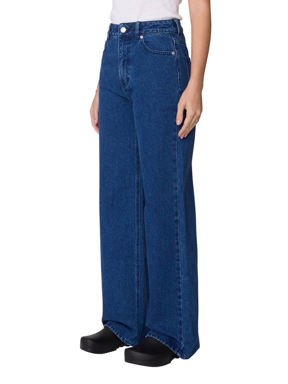 Jeans Wide Obey Errand Ii Highwaist da Donna - Denim