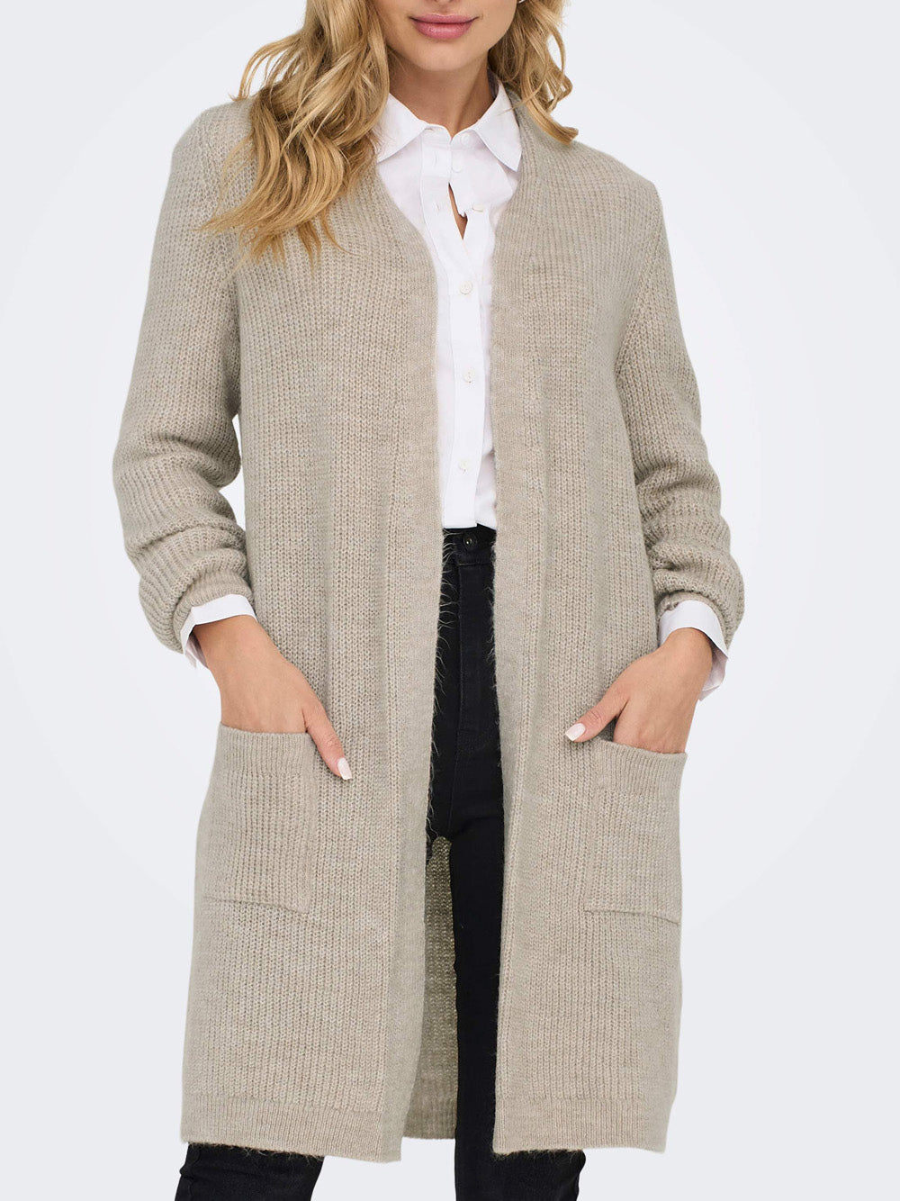 Cardigan Only da Donna - Avorio