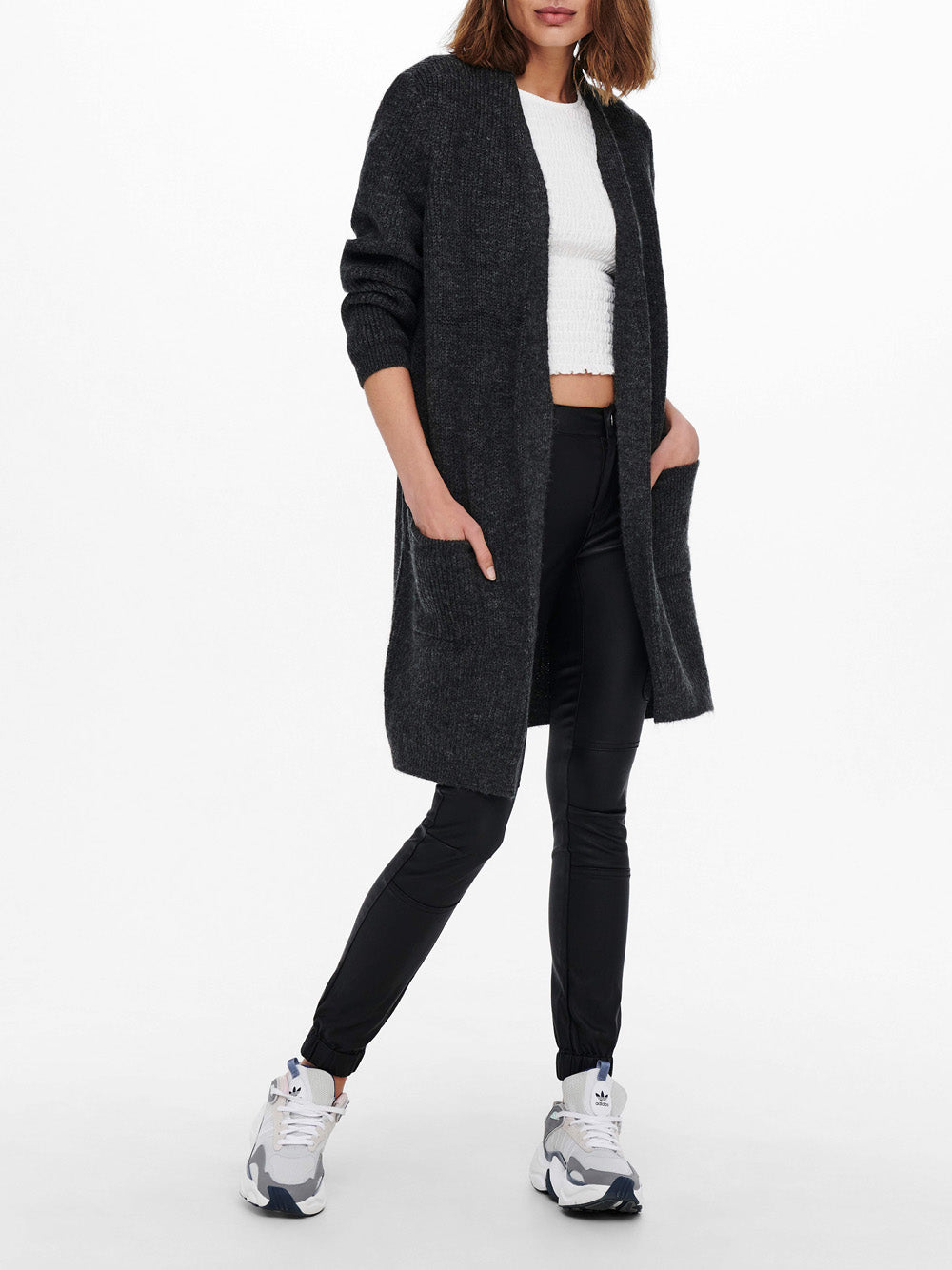 Cardigan Only da Donna - Grigio