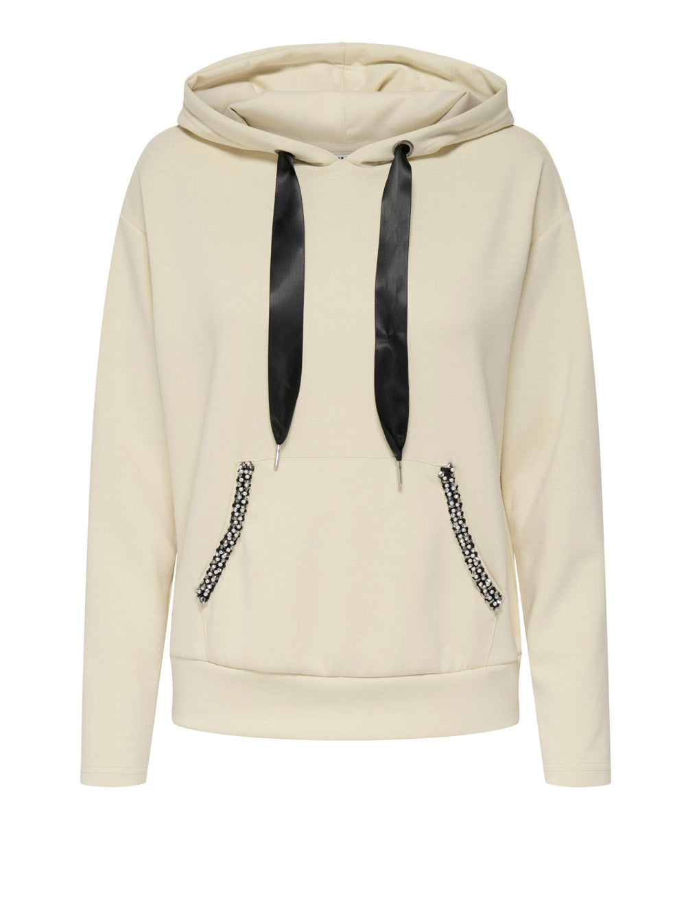 Felpa Cappuccio Only da Donna - Avorio