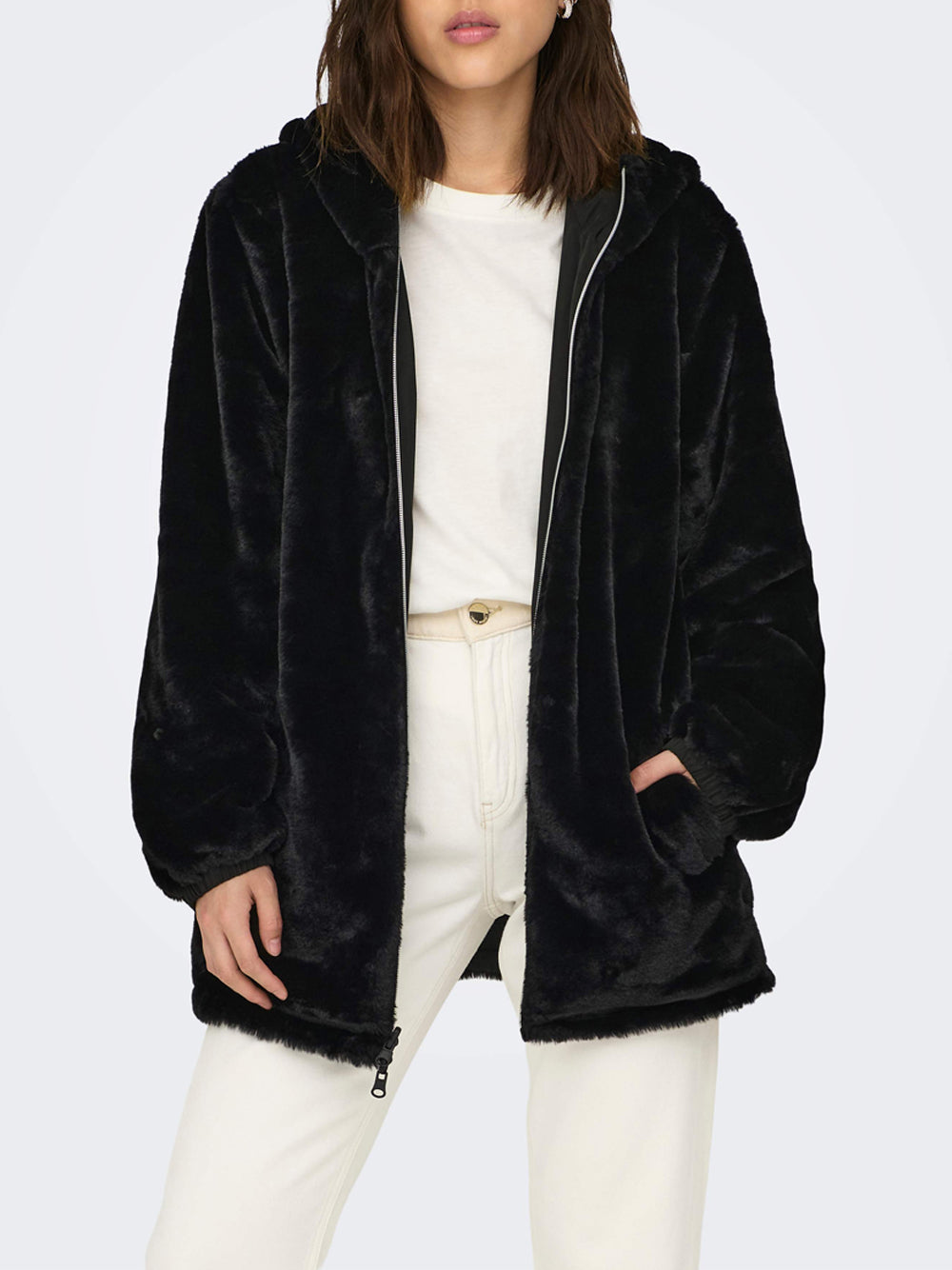 Pelliccia Only da Donna - Nero