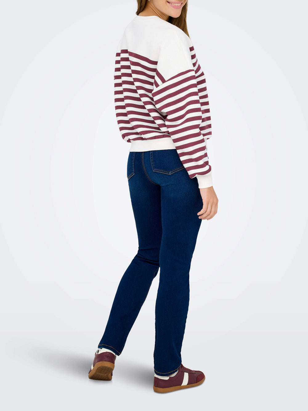 Felpa Only da Donna - Bordeaux