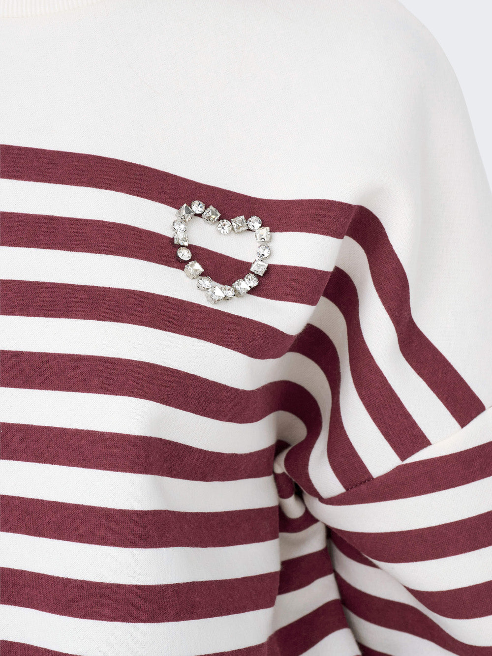 Felpa Only da Donna - Bordeaux