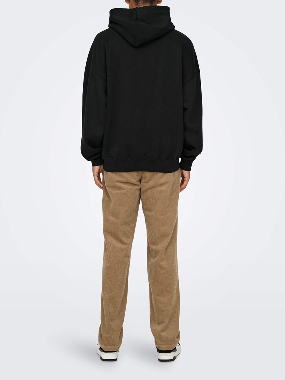 Felpa Cappuccio Only e Sons da Uomo - Nero