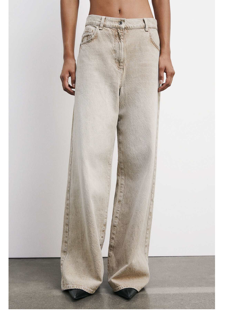 Jeans Wide Patrizia Pepe da Donna - Avorio