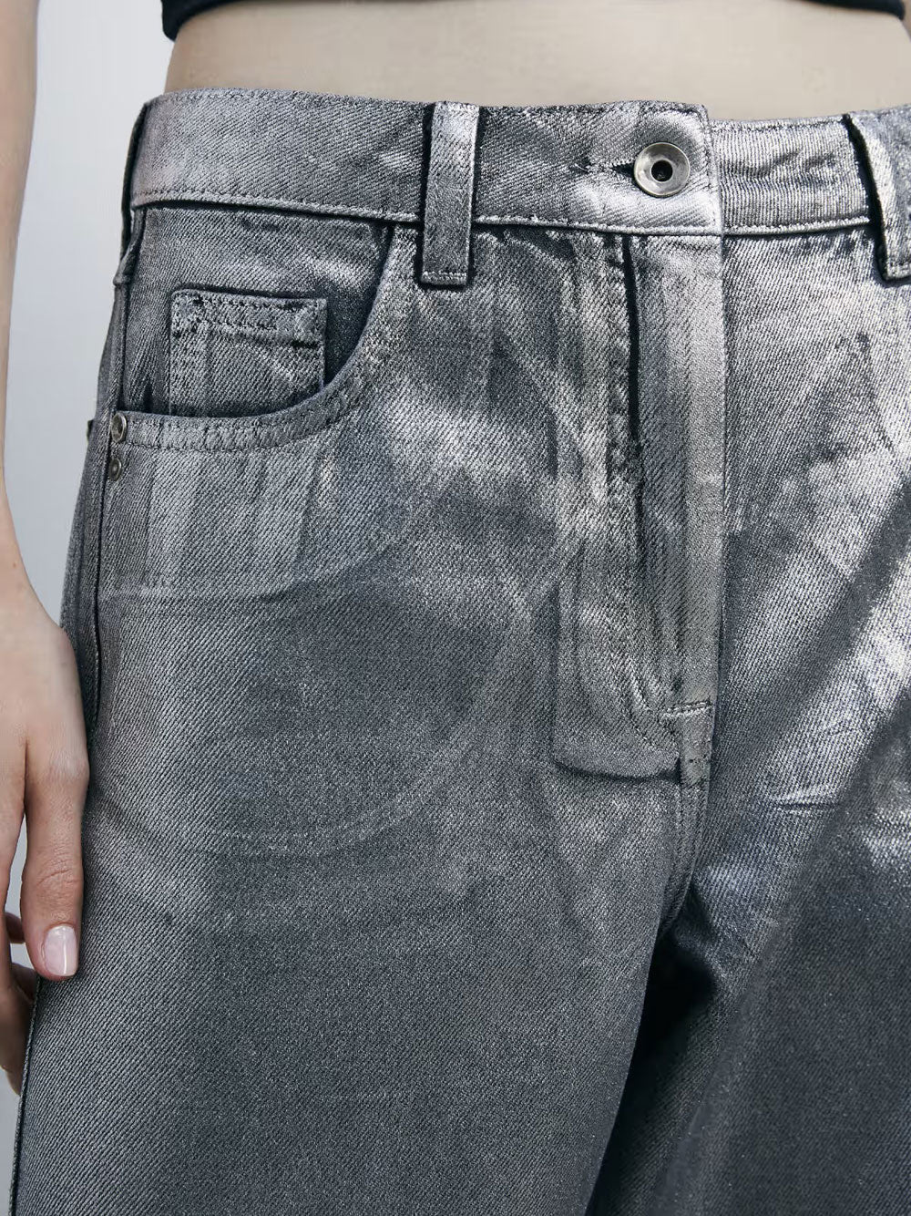 Pantalone 5 Tasche Patrizia Pepe da Donna - Argento