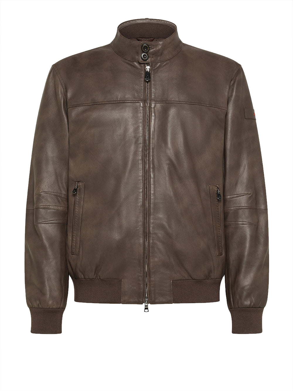 Giubbino di Pelle Peuterey Fionia da Uomo - Marrone