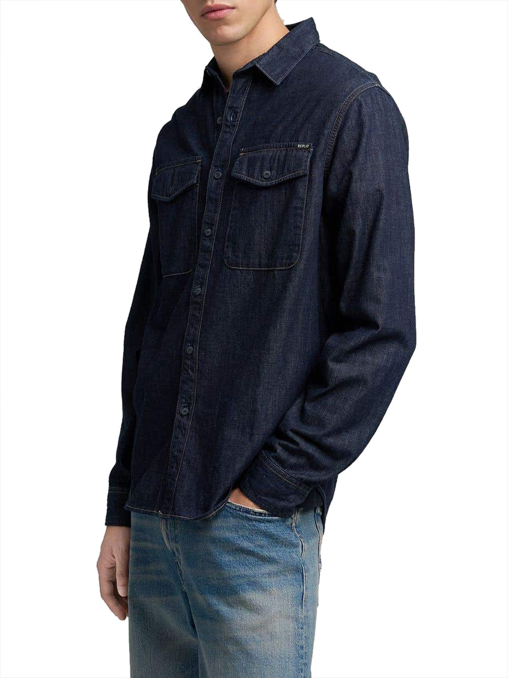 Camicia Jeans Replay da Uomo - Denim