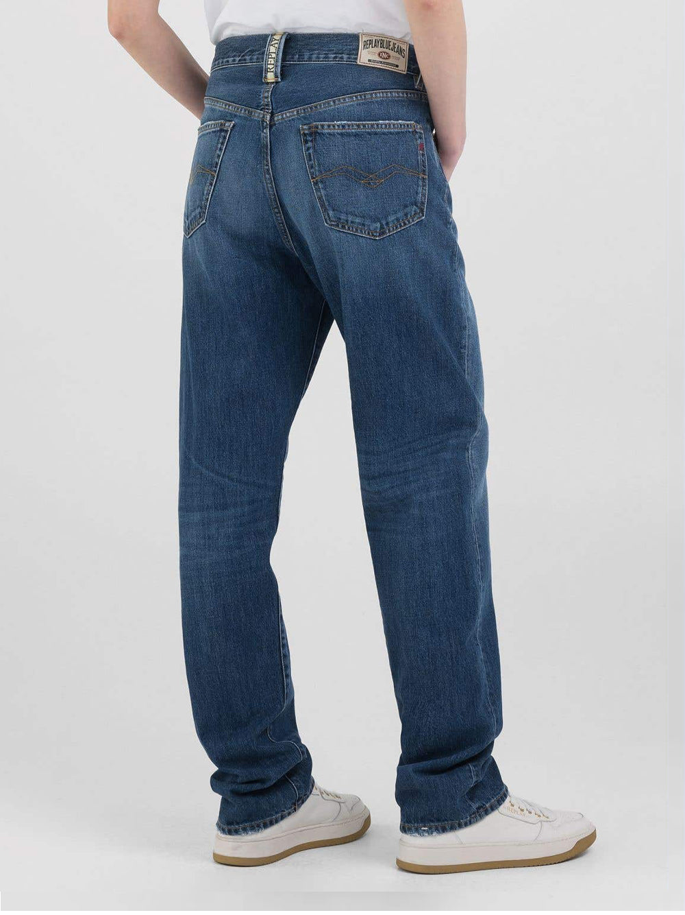 Jeans Straight Replay da Donna - Denim