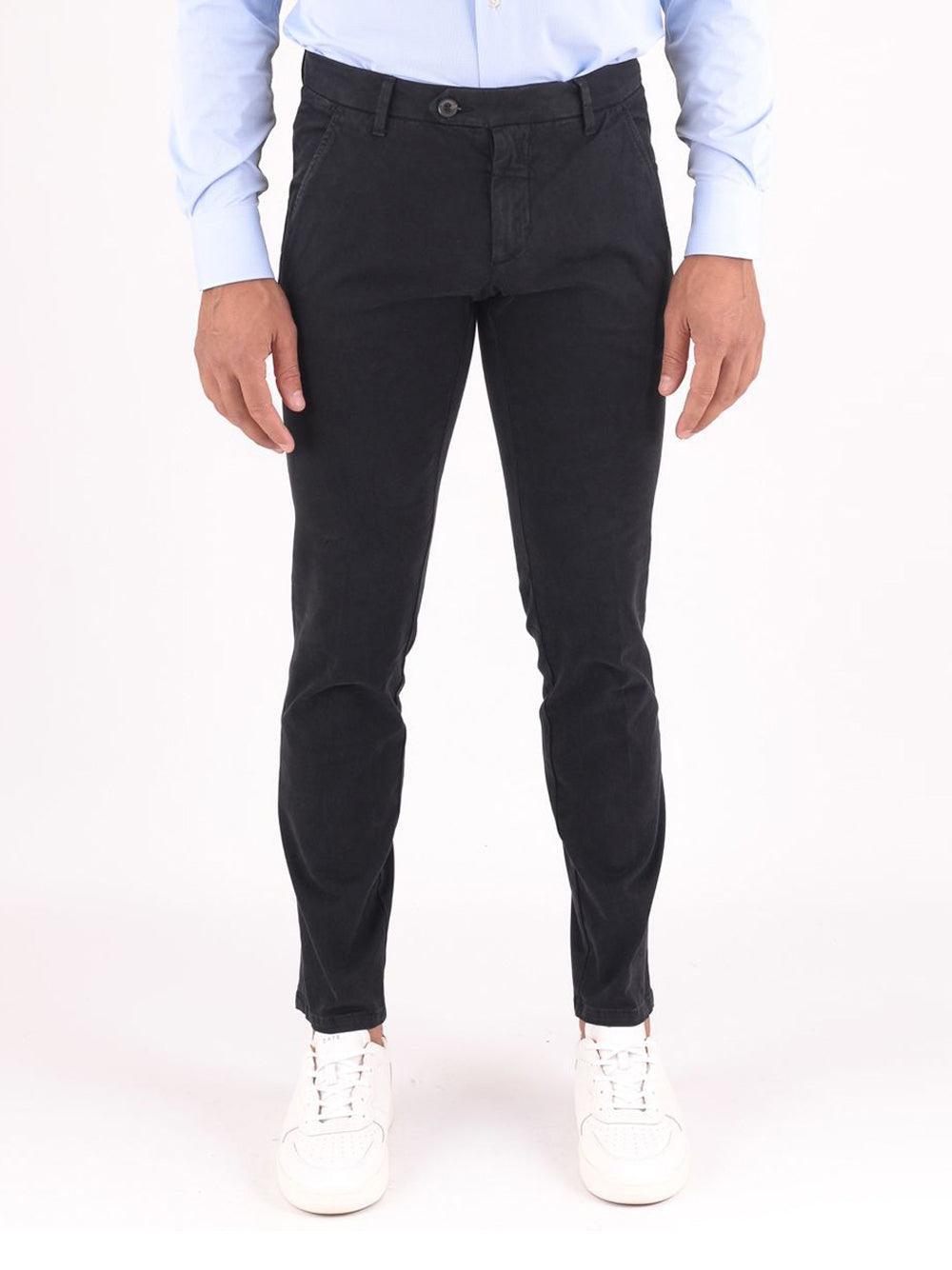 Pantalone Chino Roy Rogers New Rolf da Uomo - Blu