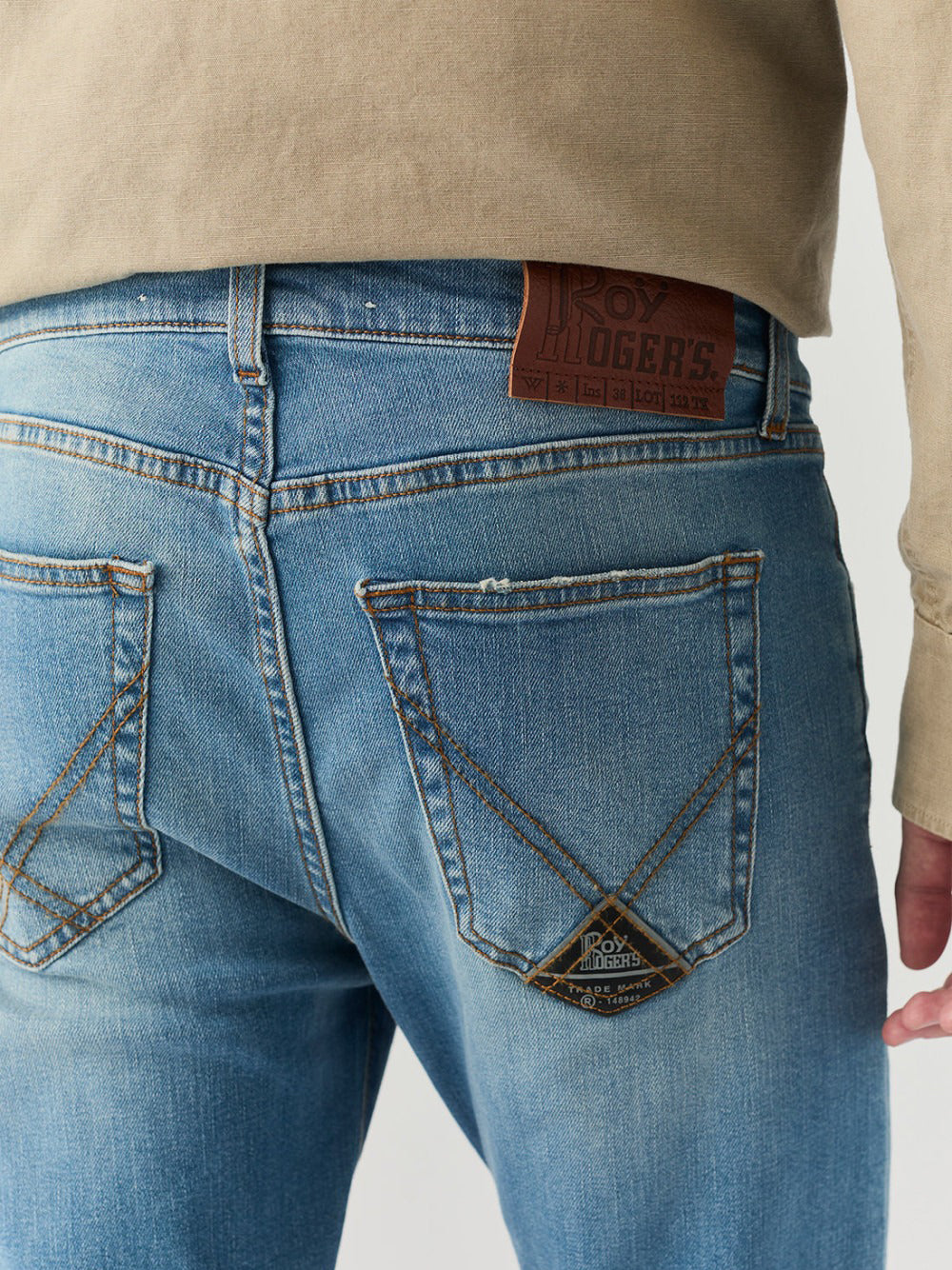 Jeans Slim Roy Rogers 517 da Uomo - Denim
