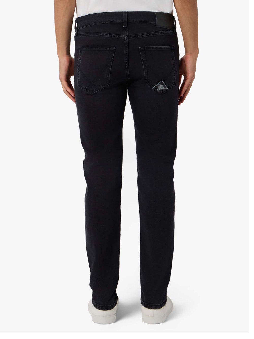 Jeans Slim Roy Rogers da Uomo - Nero