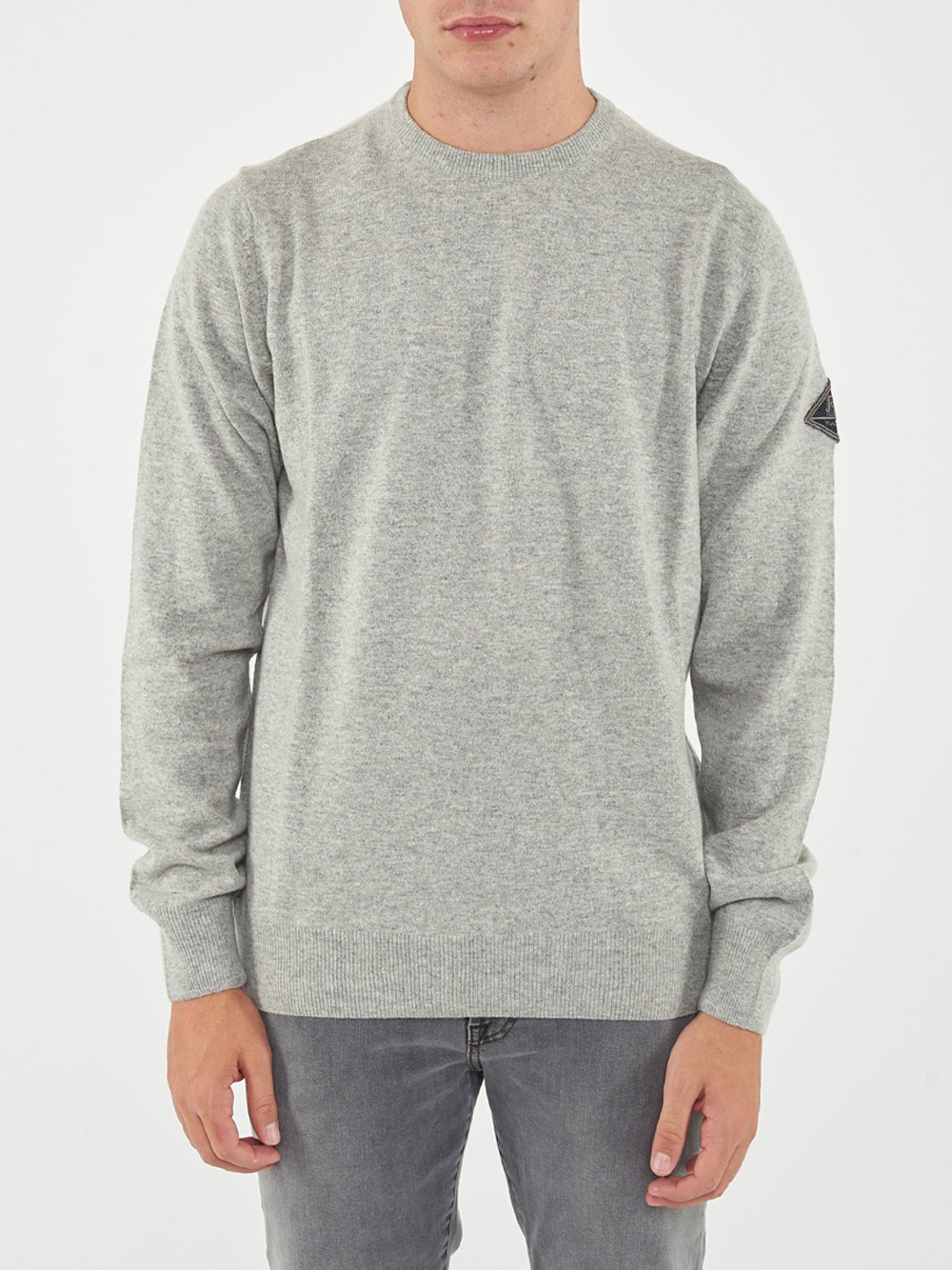 Pullover Roy Rogers Crew Neck da Uomo - Grigio