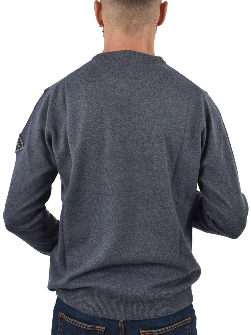 Pullover Roy Rogers Crew Neck da Uomo - Grigio