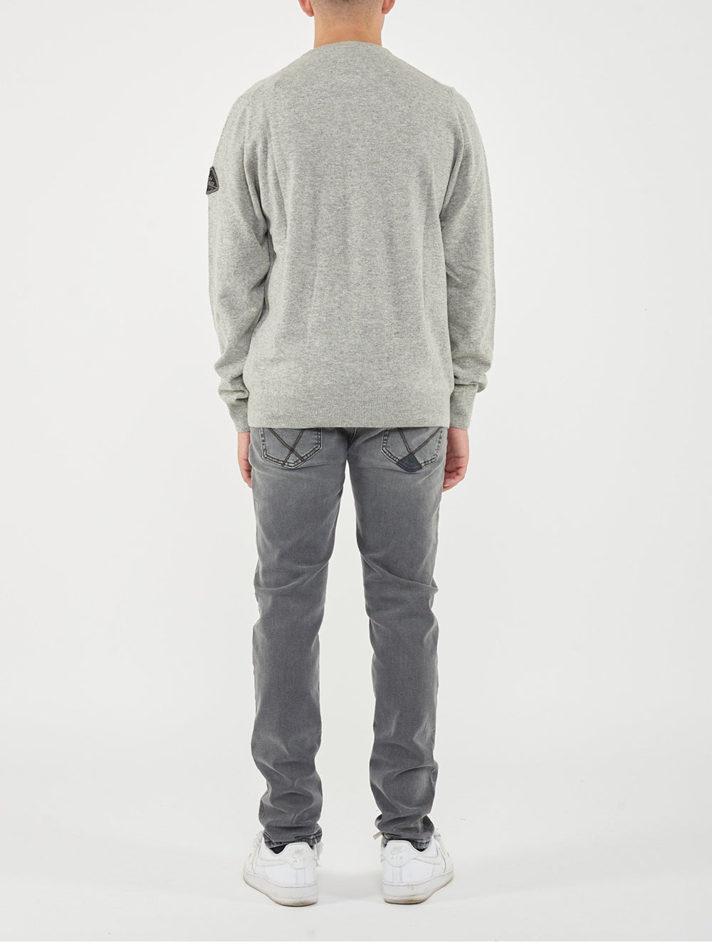 Pullover Roy Rogers Crew Neck da Uomo - Grigio