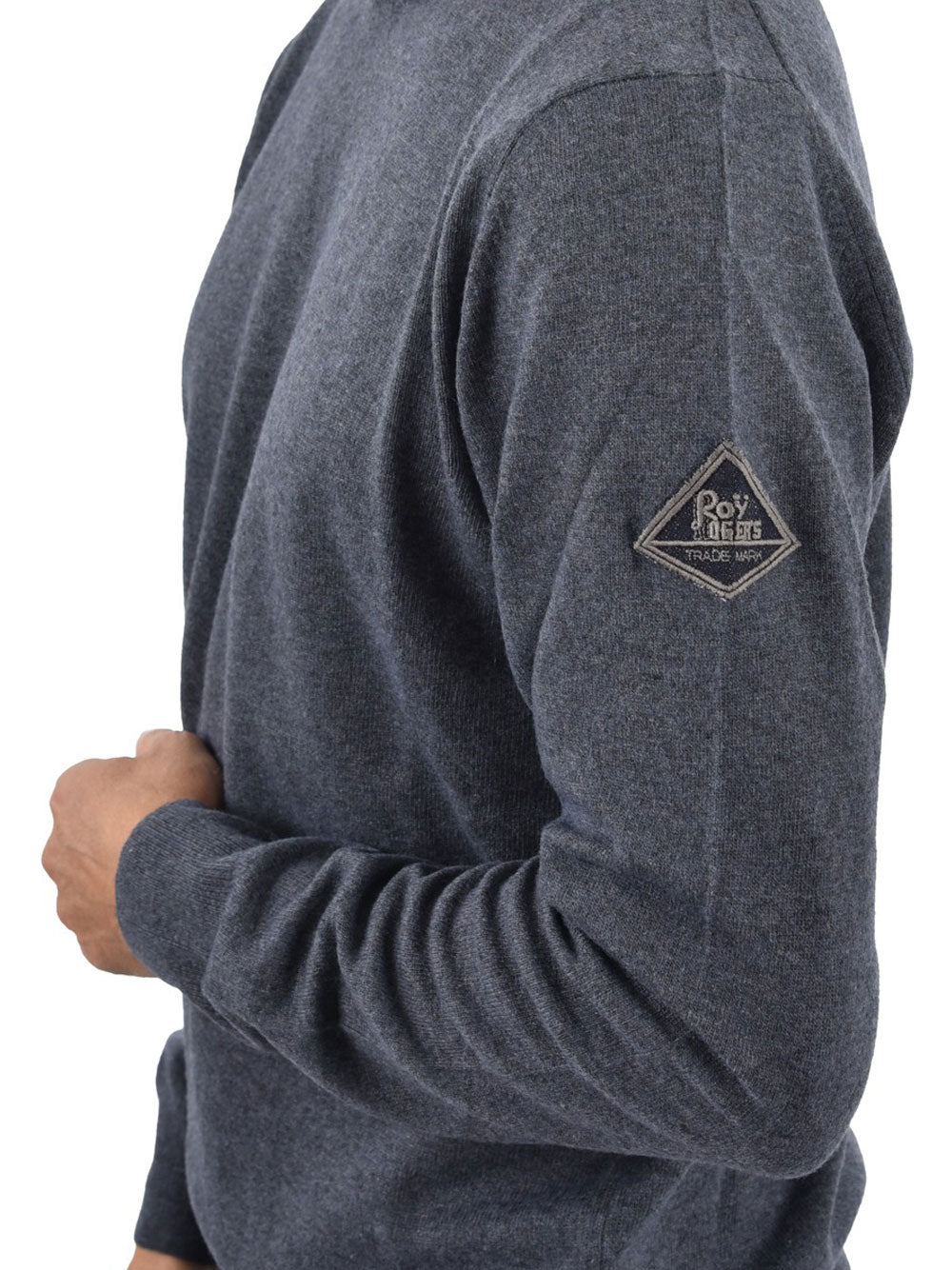 Pullover Roy Rogers Crew Neck da Uomo - Grigio