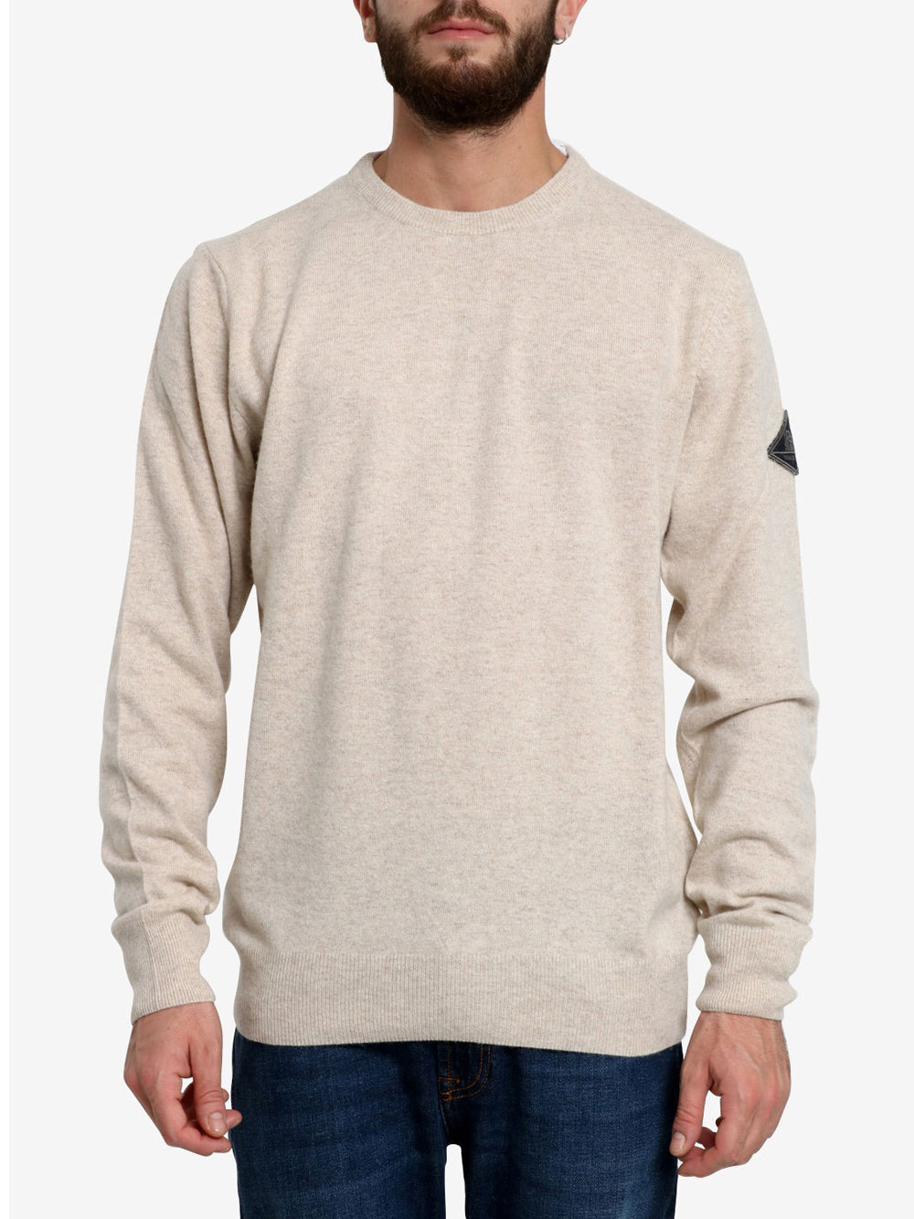 Pullover Roy Rogers Crew Neck da Uomo - Avorio