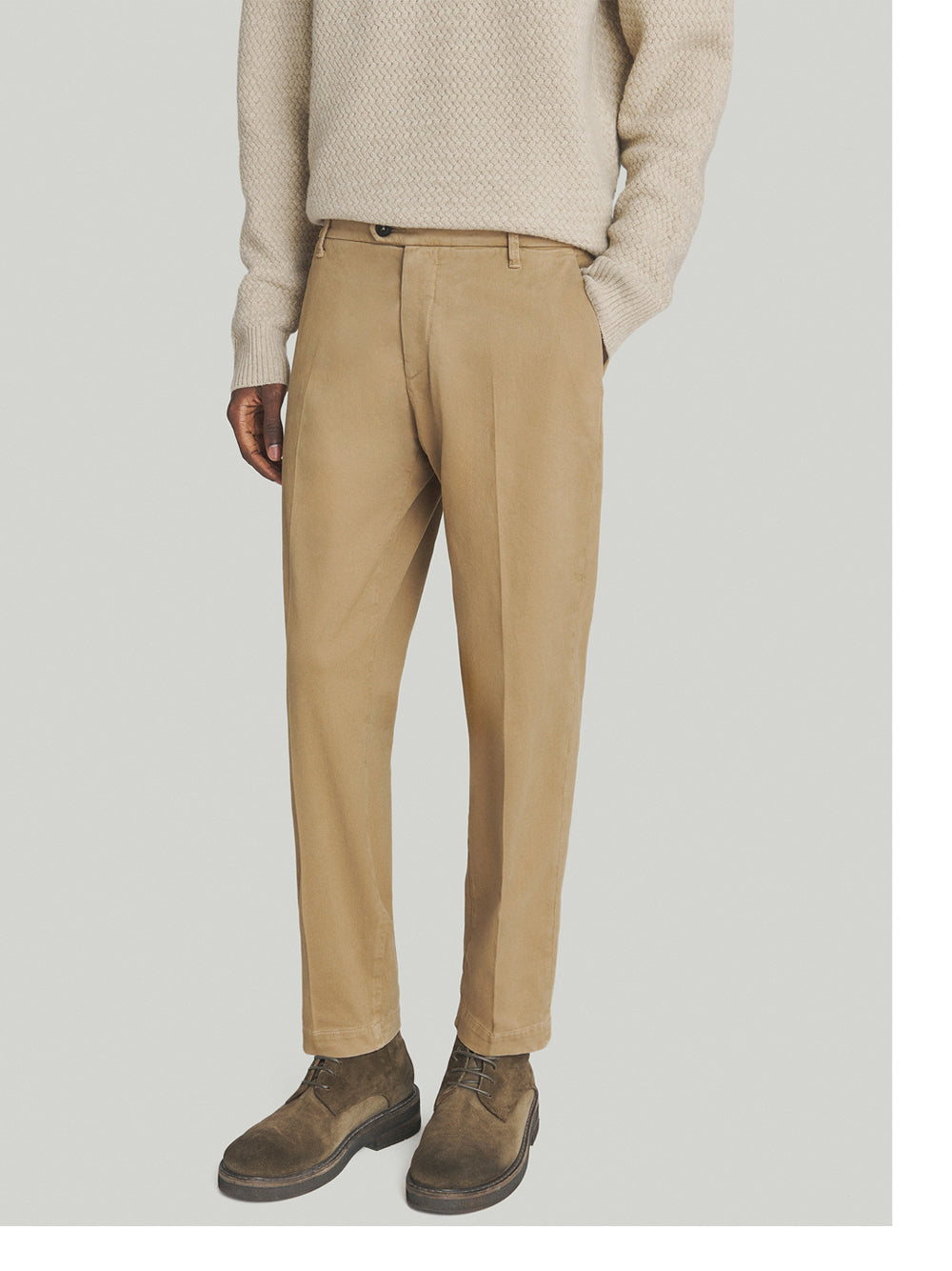 Pantalone Chino Roy Rogers Conduit da Uomo - Beige
