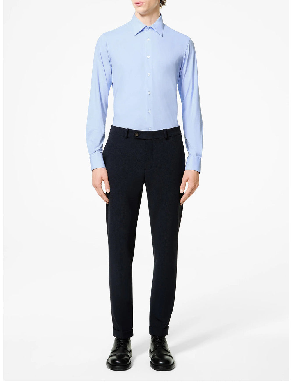 Camicia Classica Rrd Oxford da Uomo - Celeste