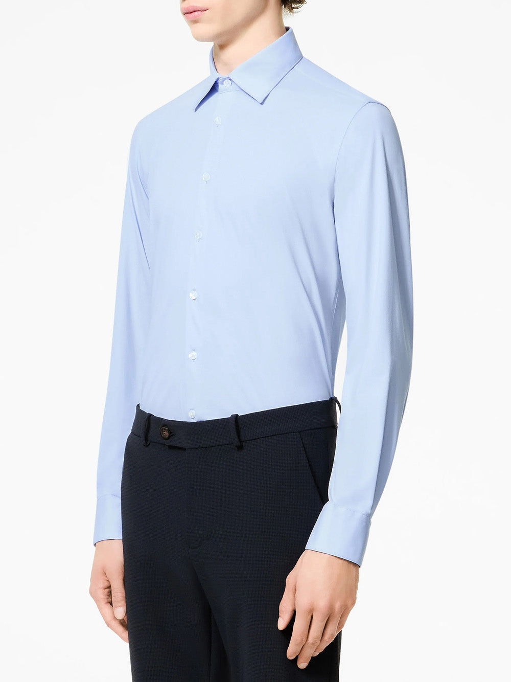 Camicia Classica Rrd Oxford da Uomo - Celeste
