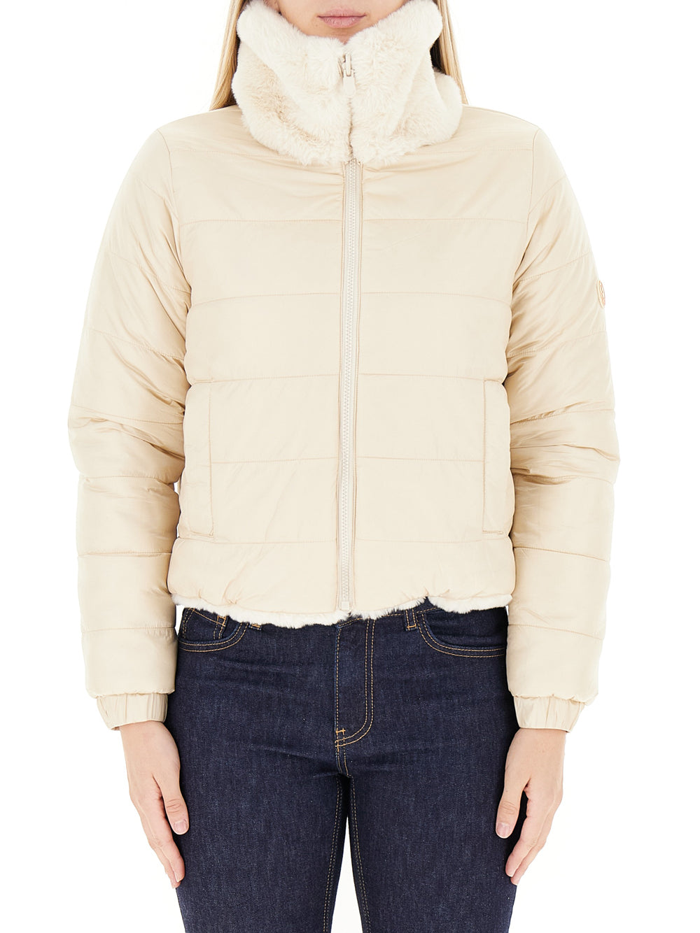 Pelliccia Save The Duck Jeon Rev da Donna - Avorio