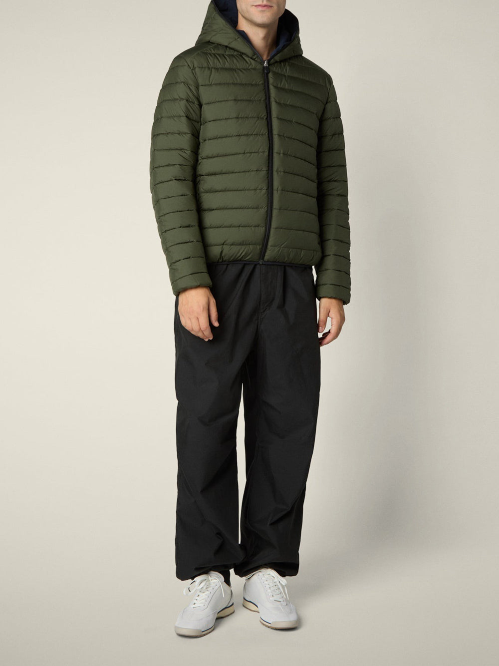 Giubbotto Save The Duck Ezra Rev da Uomo - Verde Blu