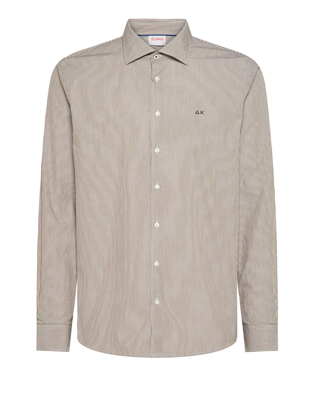Camicia Classica Sun68 da Uomo - Marrone
