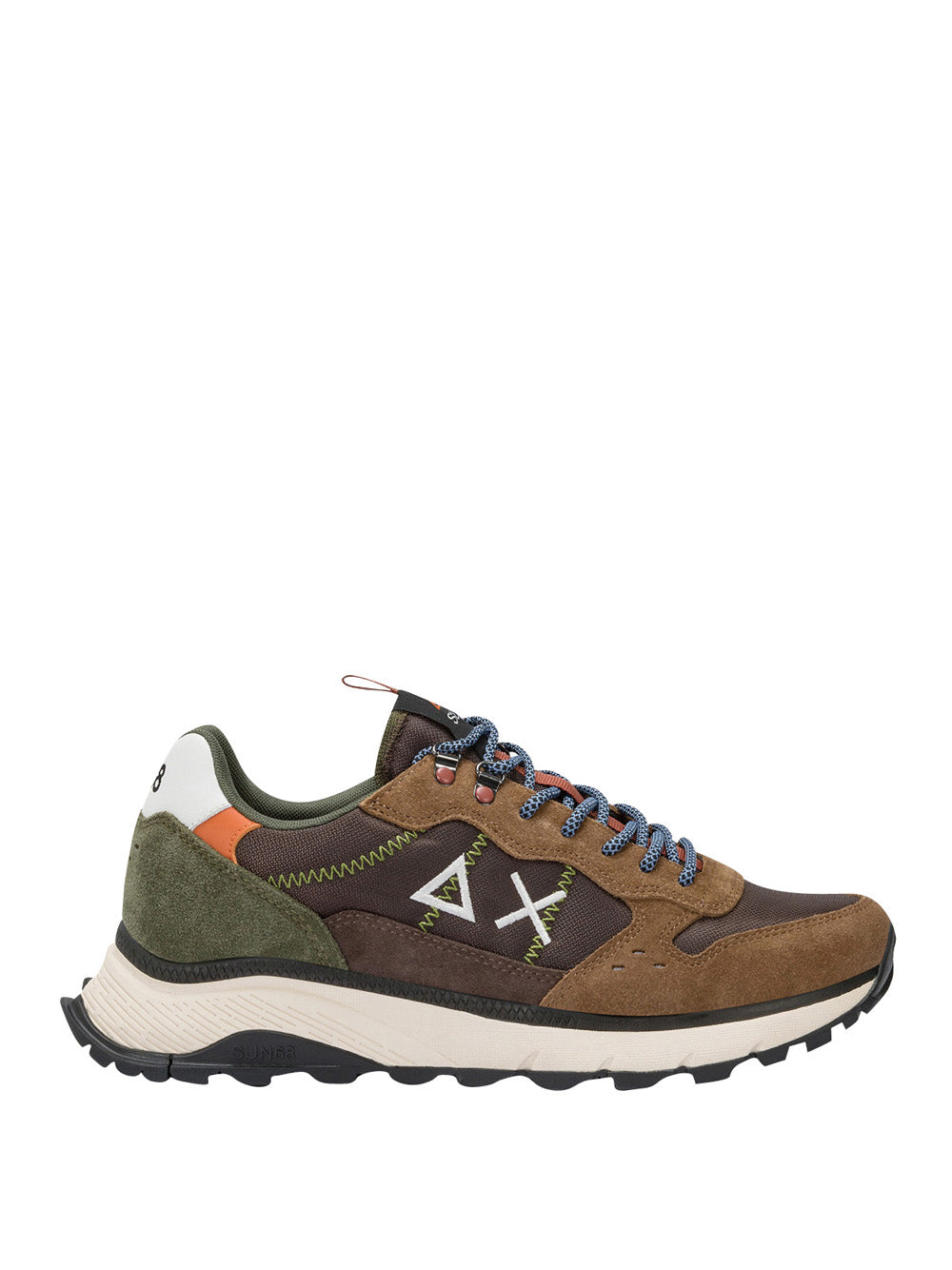 Sneakers Sun68 Fire & Camping da Uomo - Marrone