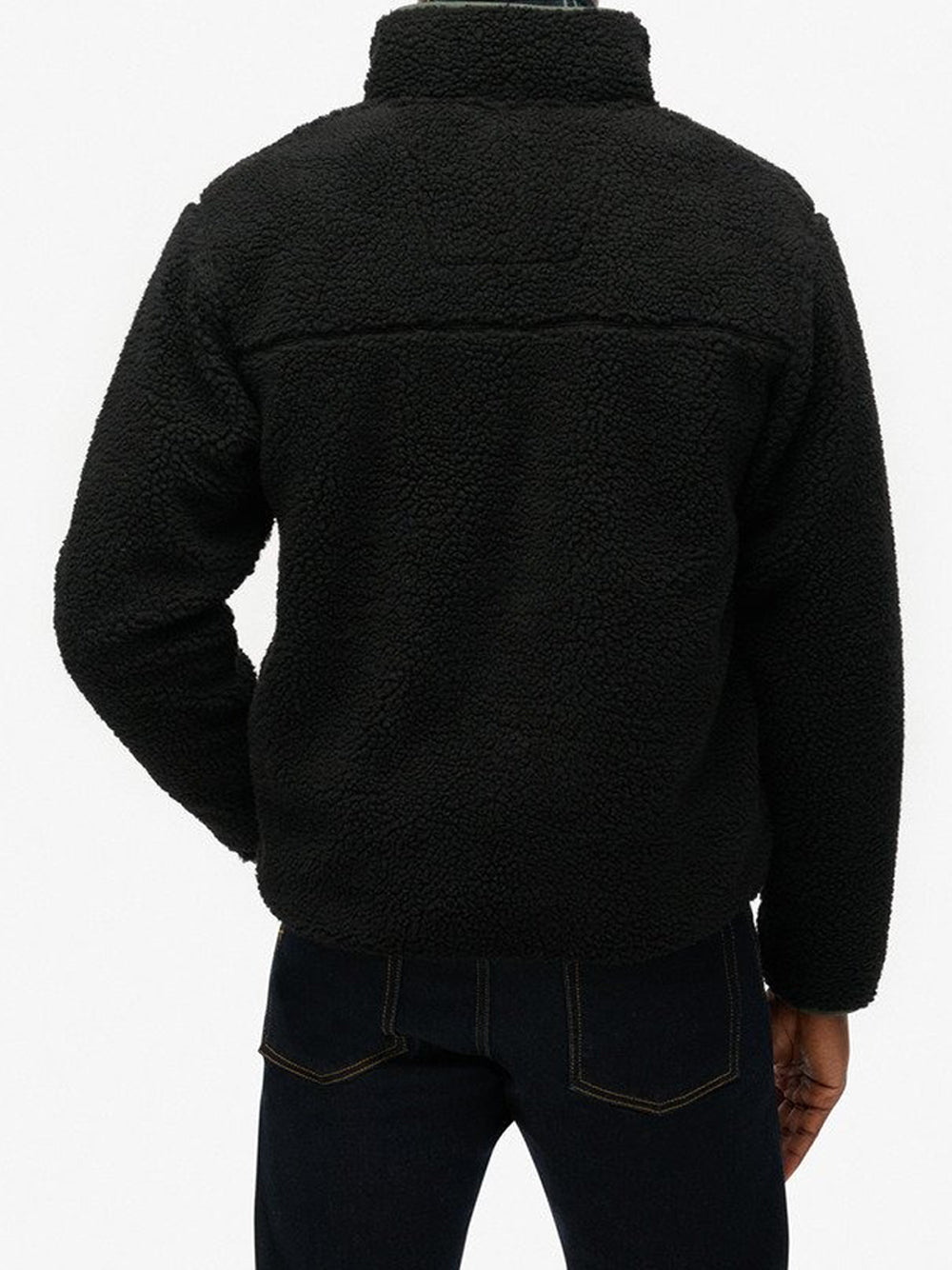Felpa Zip Superdry Vintage Retro da Uomo - Nero
