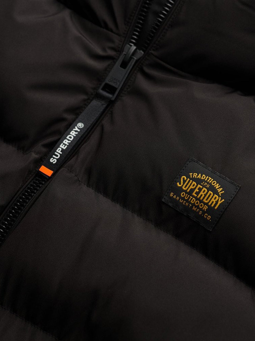 Smanicato Superdry Sports Puffer da Uomo - Nero