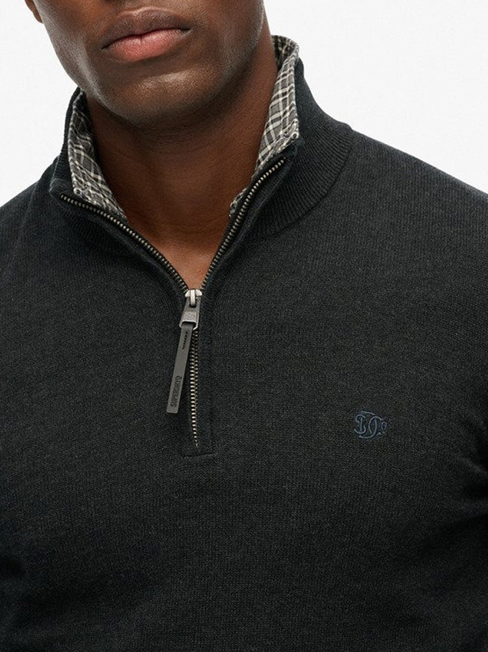 Pullover Superdry Essentials Cotton da Uomo - Grigio