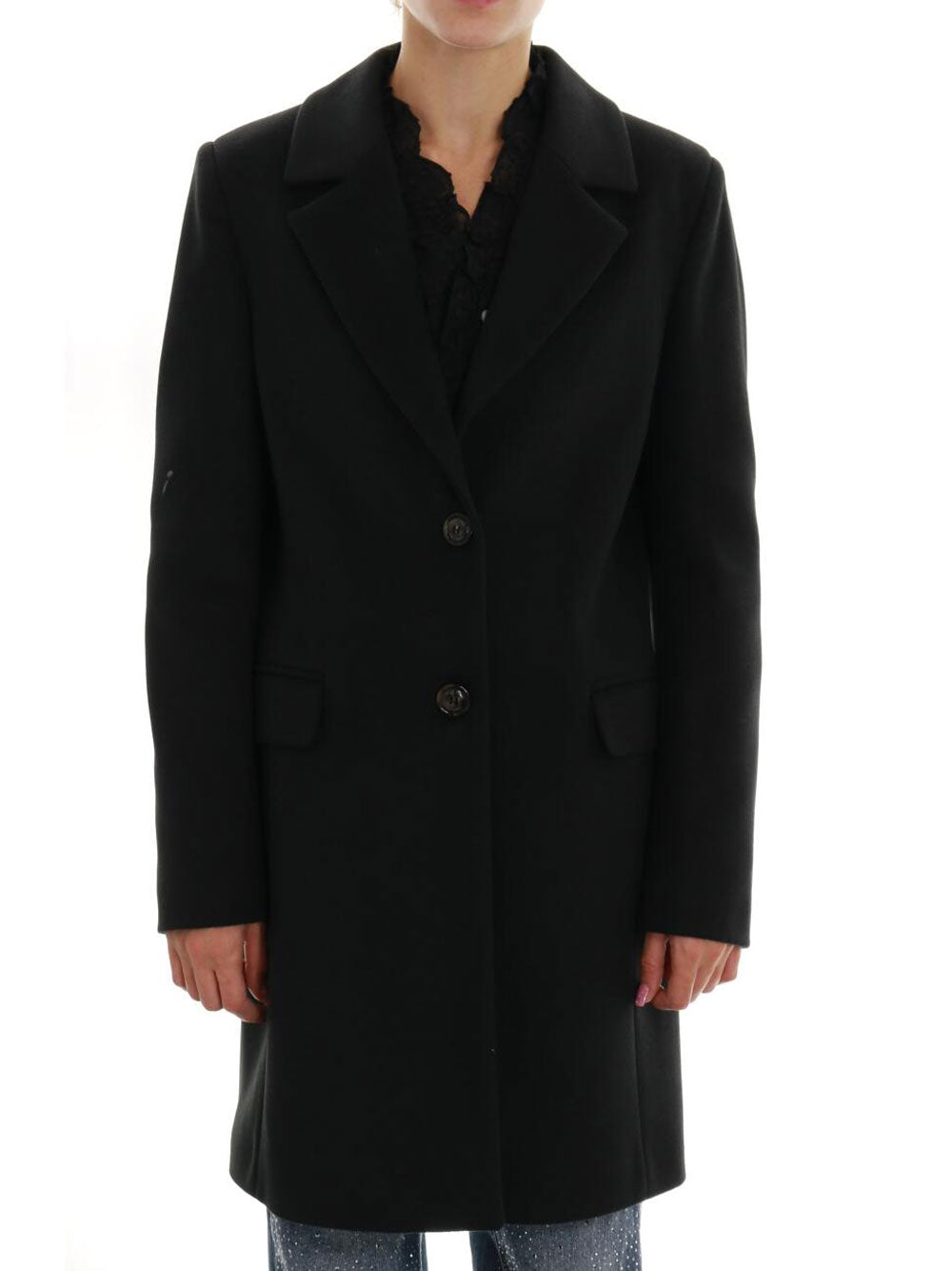 Cappotto Take Two Baronetto da Donna - Nero