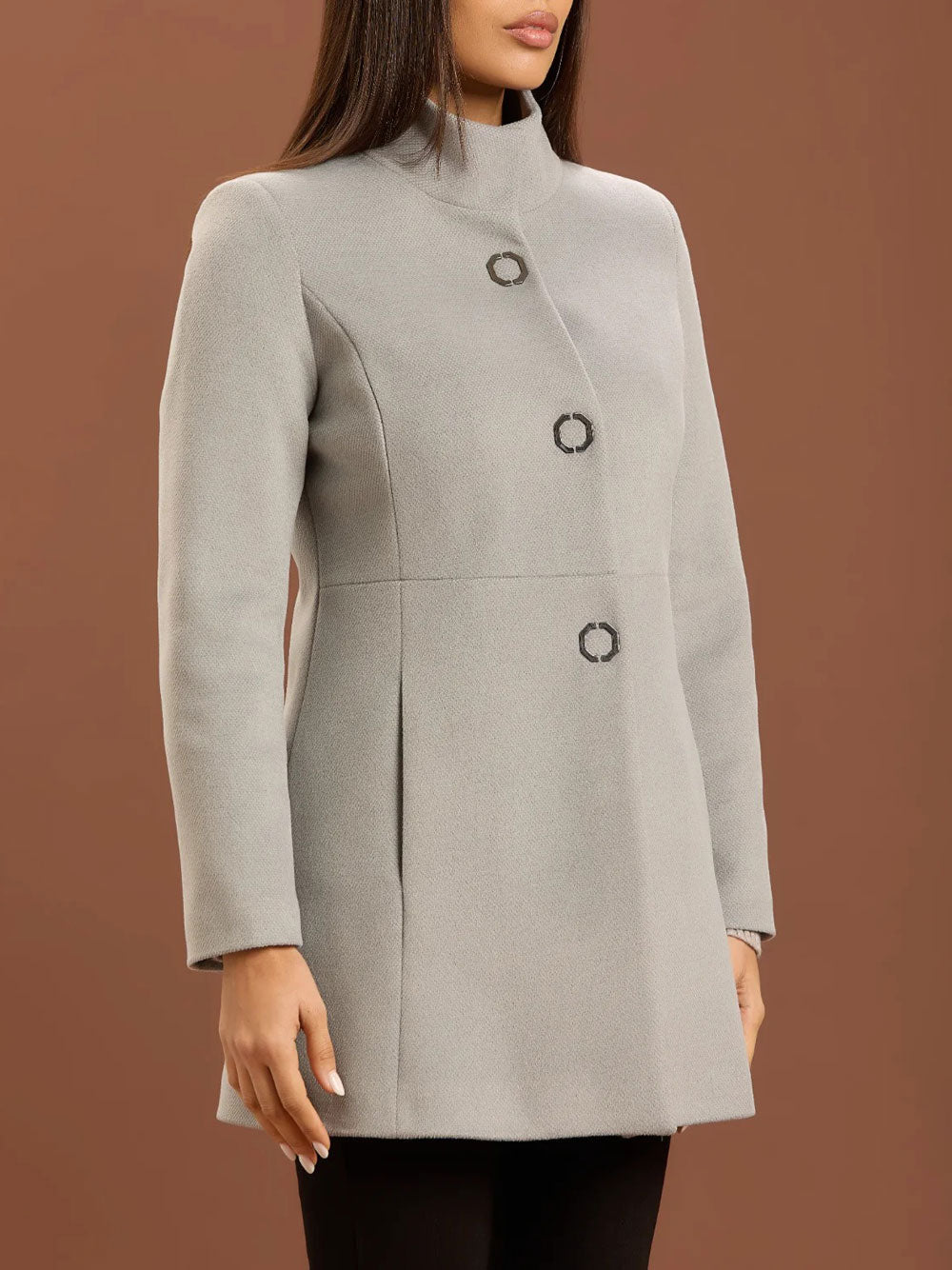 Cappotto Take Two Coreano da Donna - Grigio